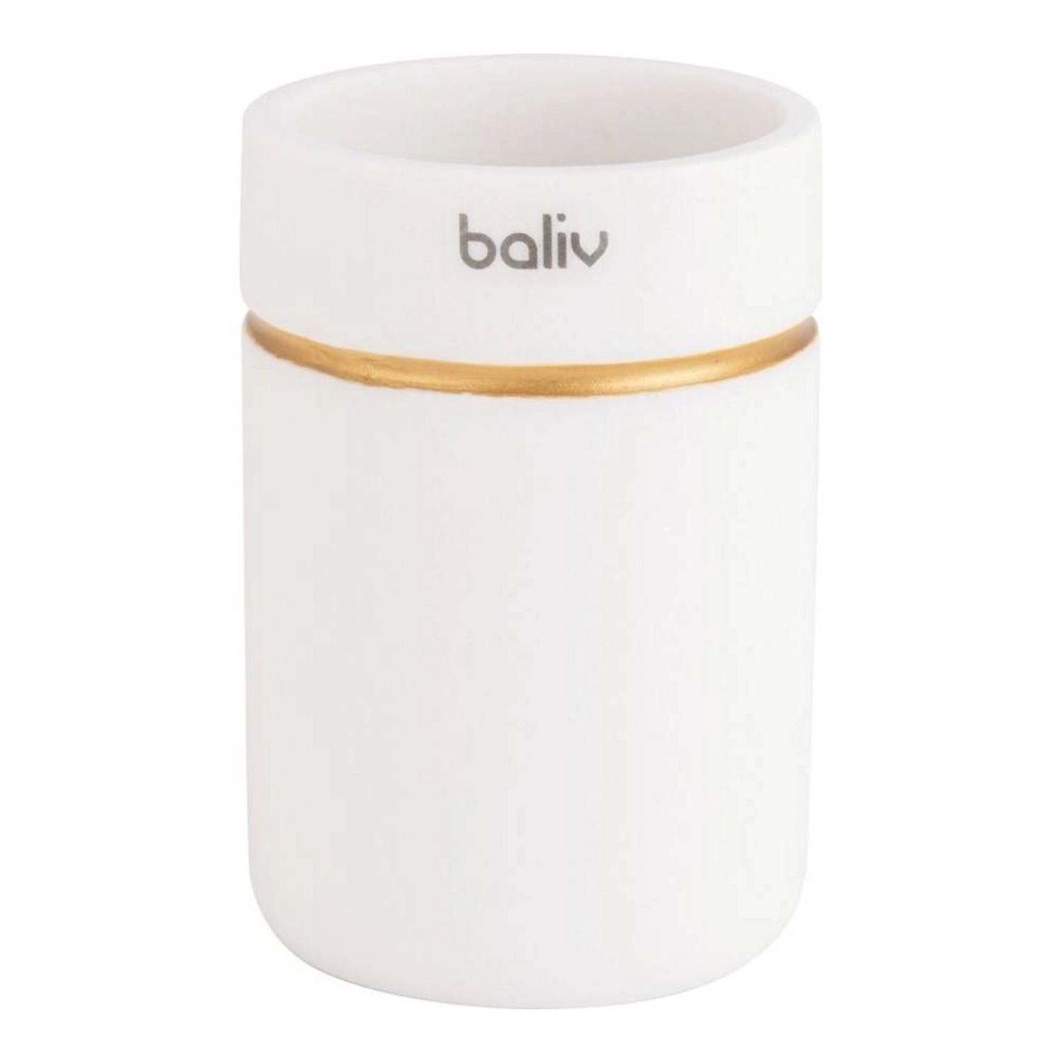 Baliv Kubek łazienkowy beżowo-złoty