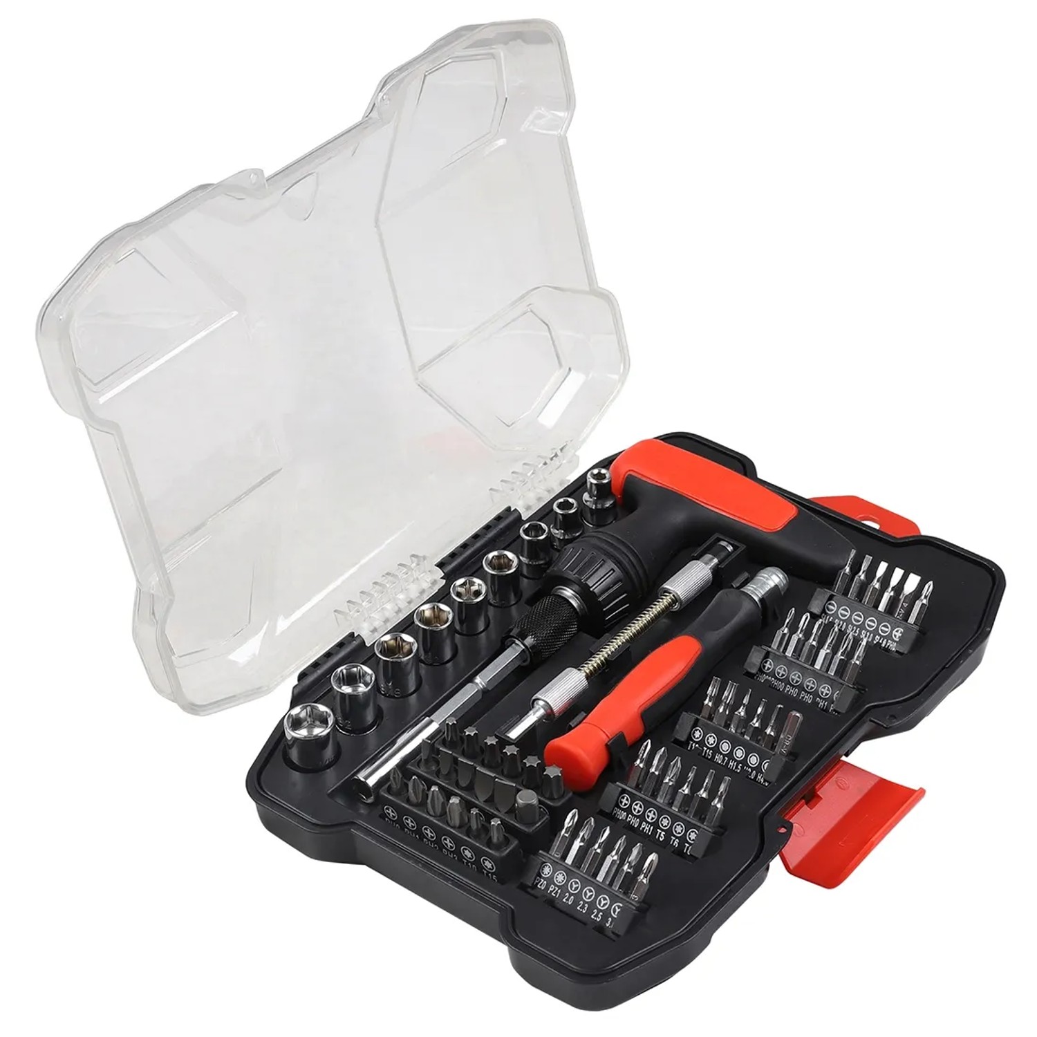 Zestaw nasadek i bitów 61 szt