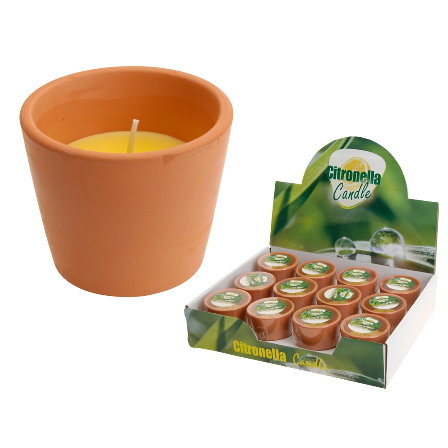 Świeca Citronella terracota - 56 g