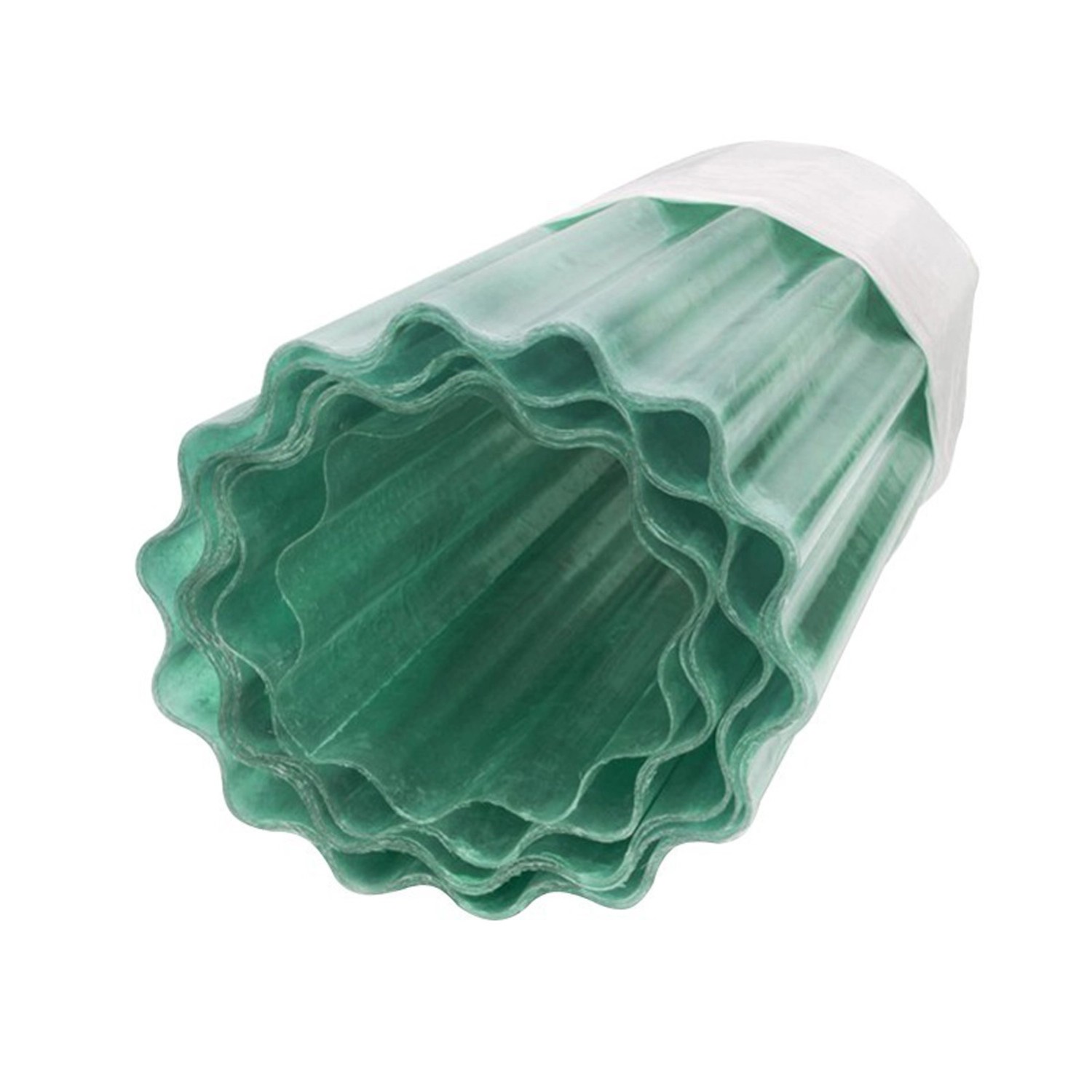 Gutta Poliester zielony falisty w rolce 1,5x10m