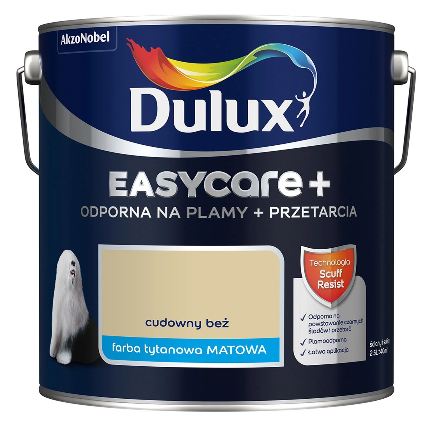 Farba Dulux EasyCare+ cudowny beż 2,5 L