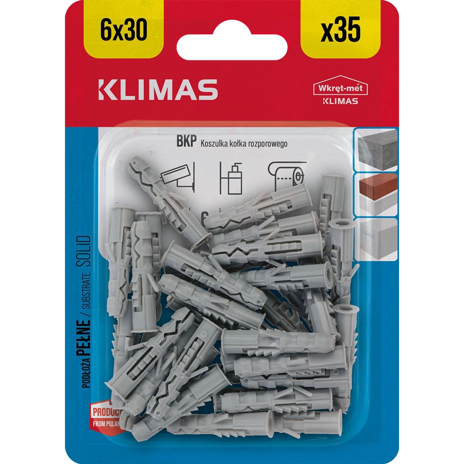 Wkręt-met Koszulka kołka rozporowego 6 mm x 30 mm