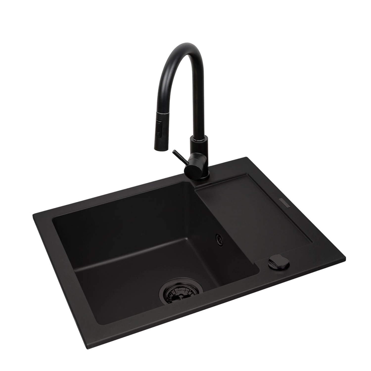 Pyramis Zlewozmywak Mido BE z baterią 1-kom. volcano 62x50 cm