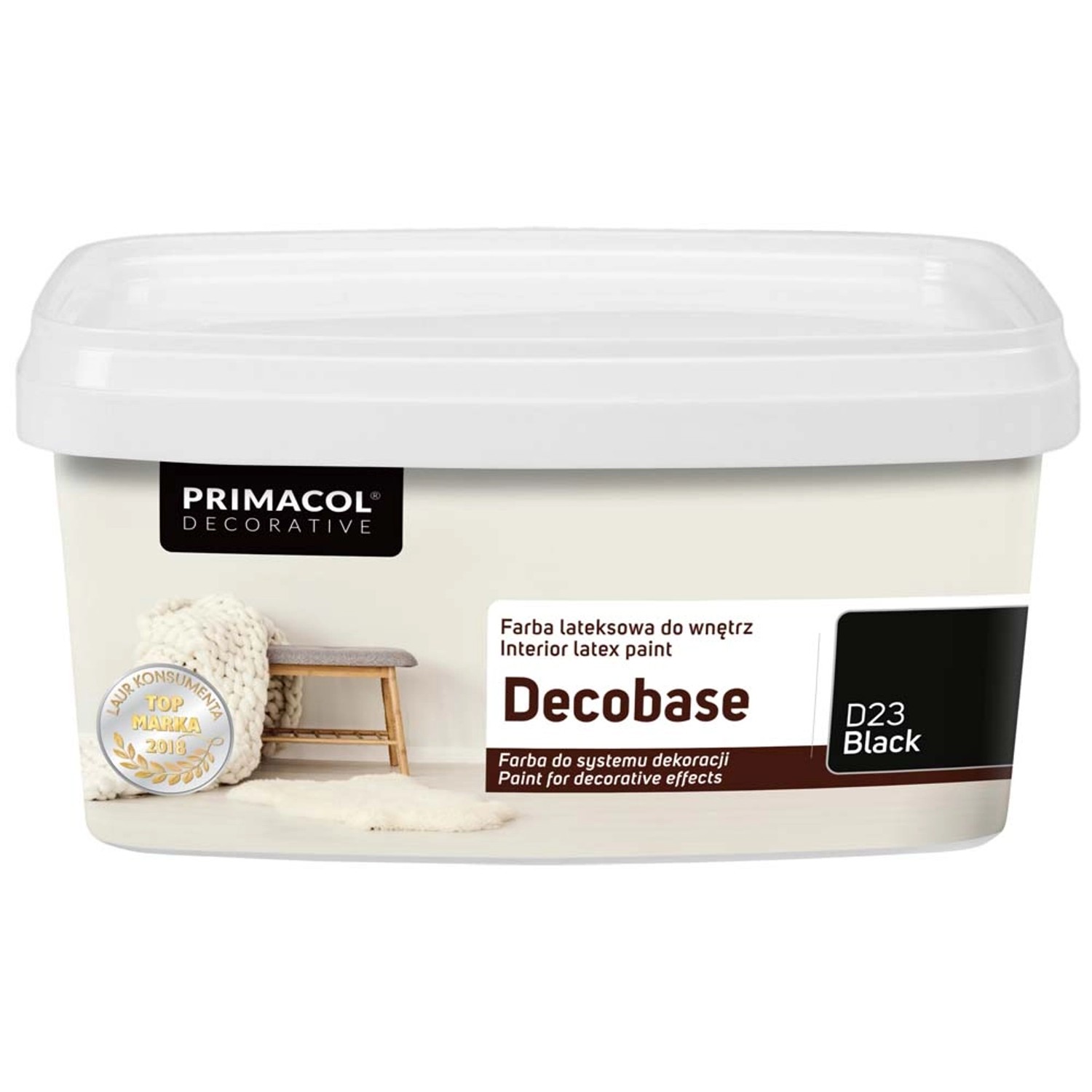 Primacol Emulsja lateksowa Decobase Black 1 l