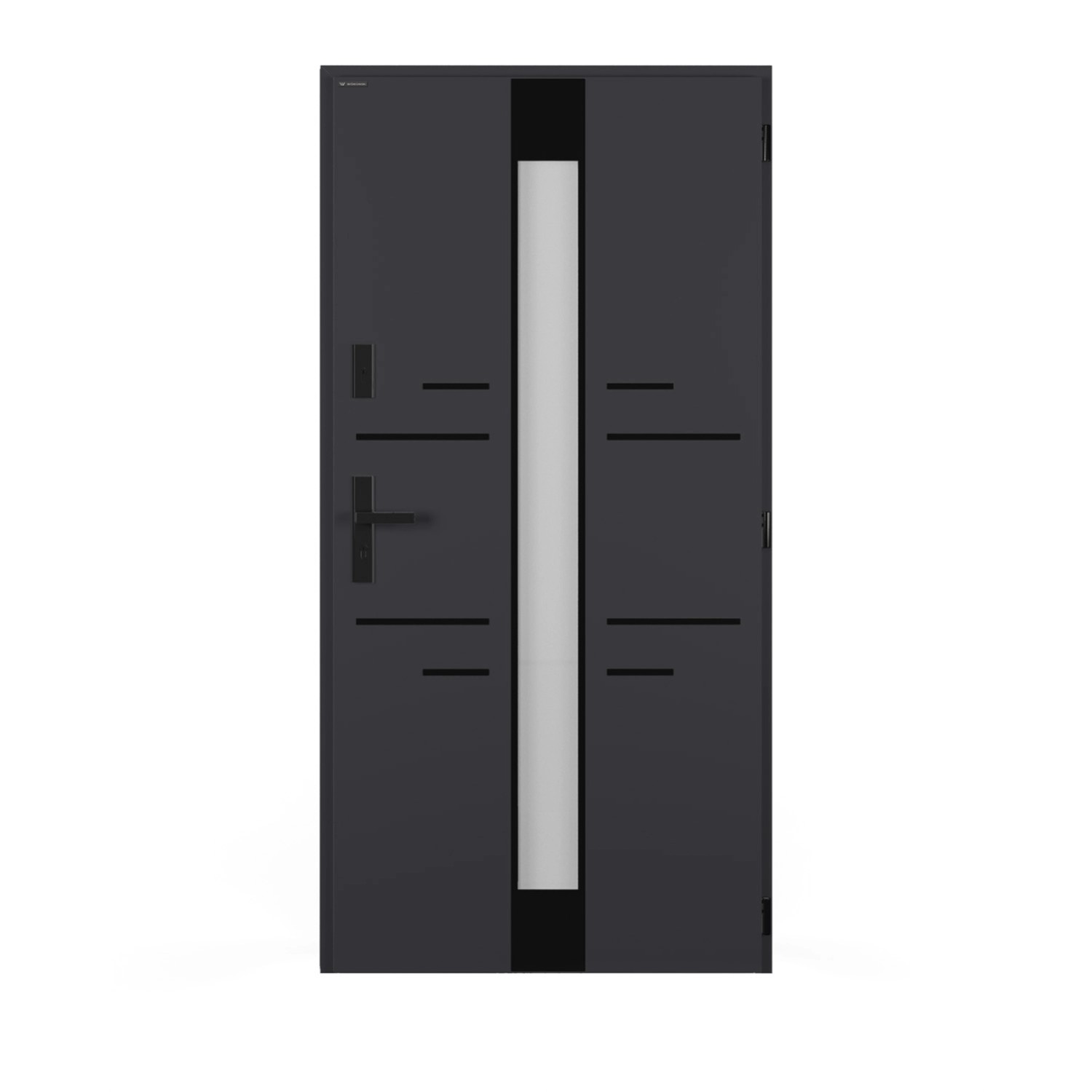 Drzwi zewnętrzne TROPO LUSTRO antracyt 90P