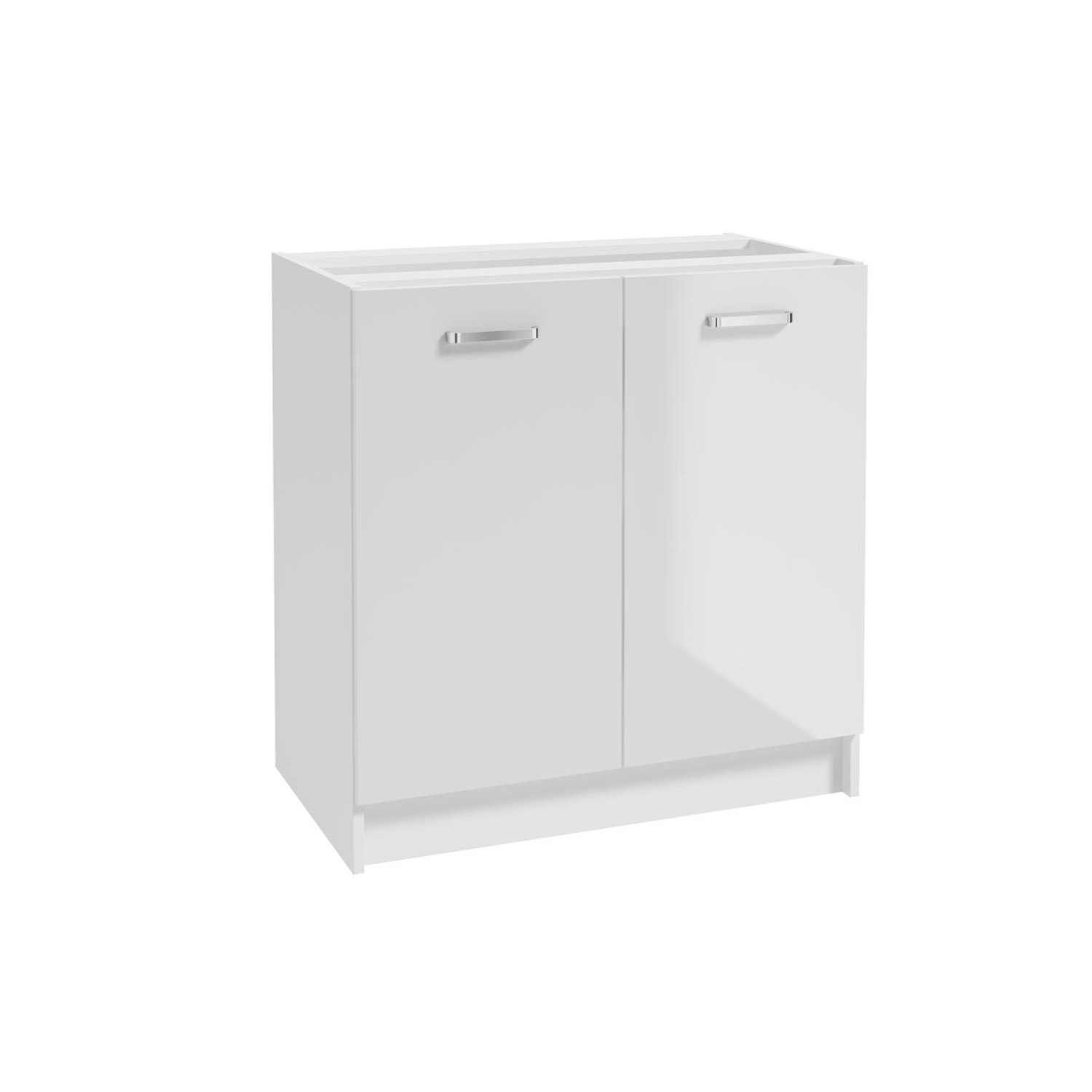 Defra Szafka kuchenna dolna NAPOLI biel/chrom 80 cm