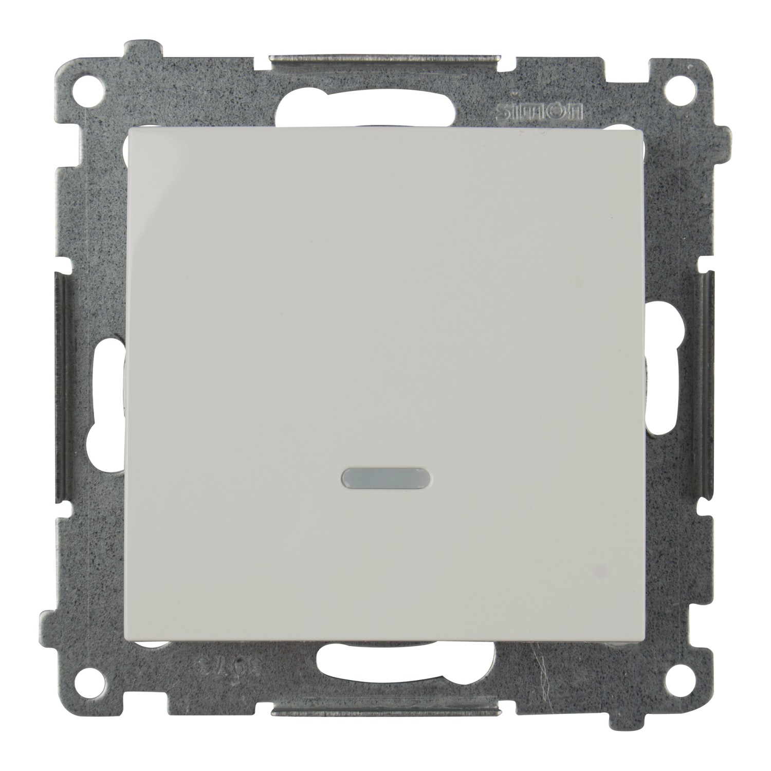 Simon Łącznik Simon 54 1-biegunowy podświetlany biały