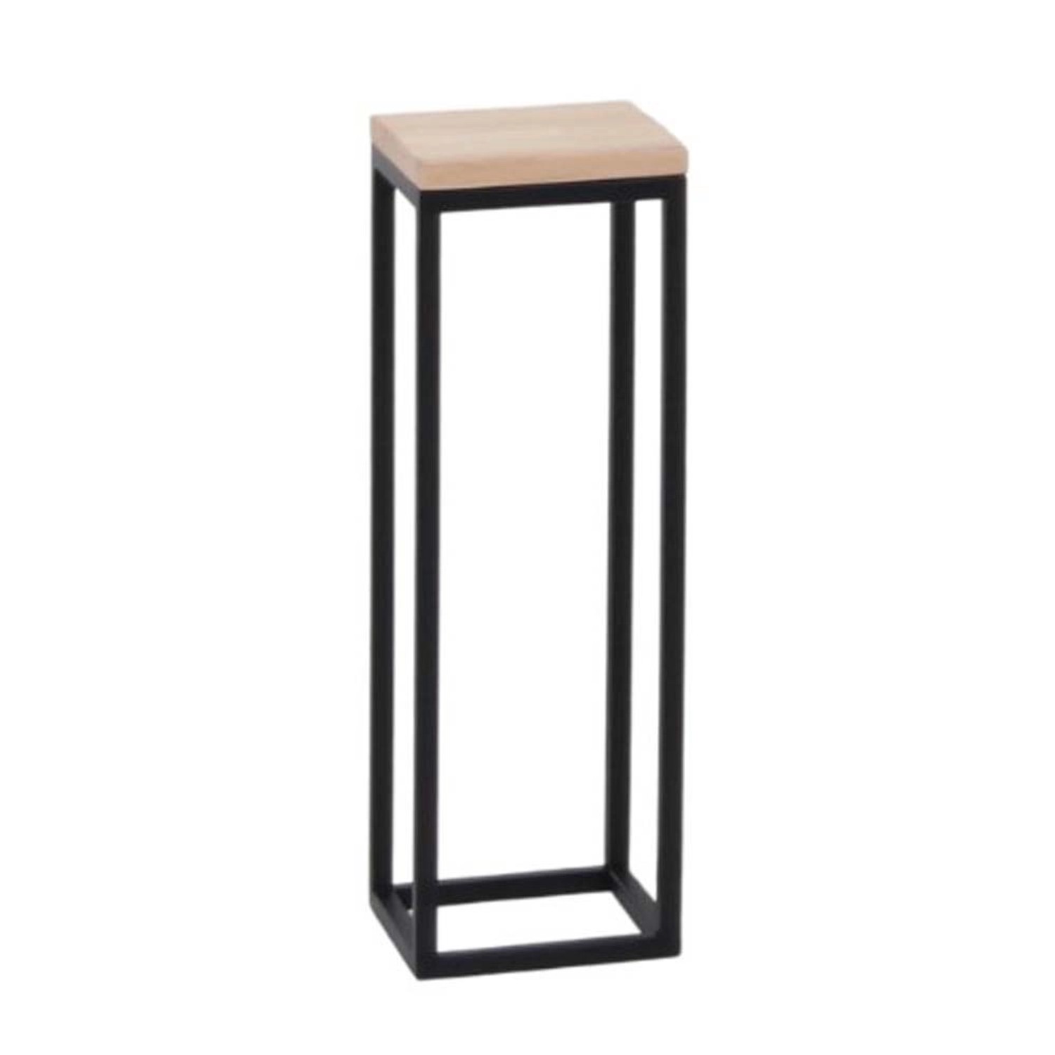 Kwietnik stojący Louren czarny/drew. XS - 15 x 47 cm