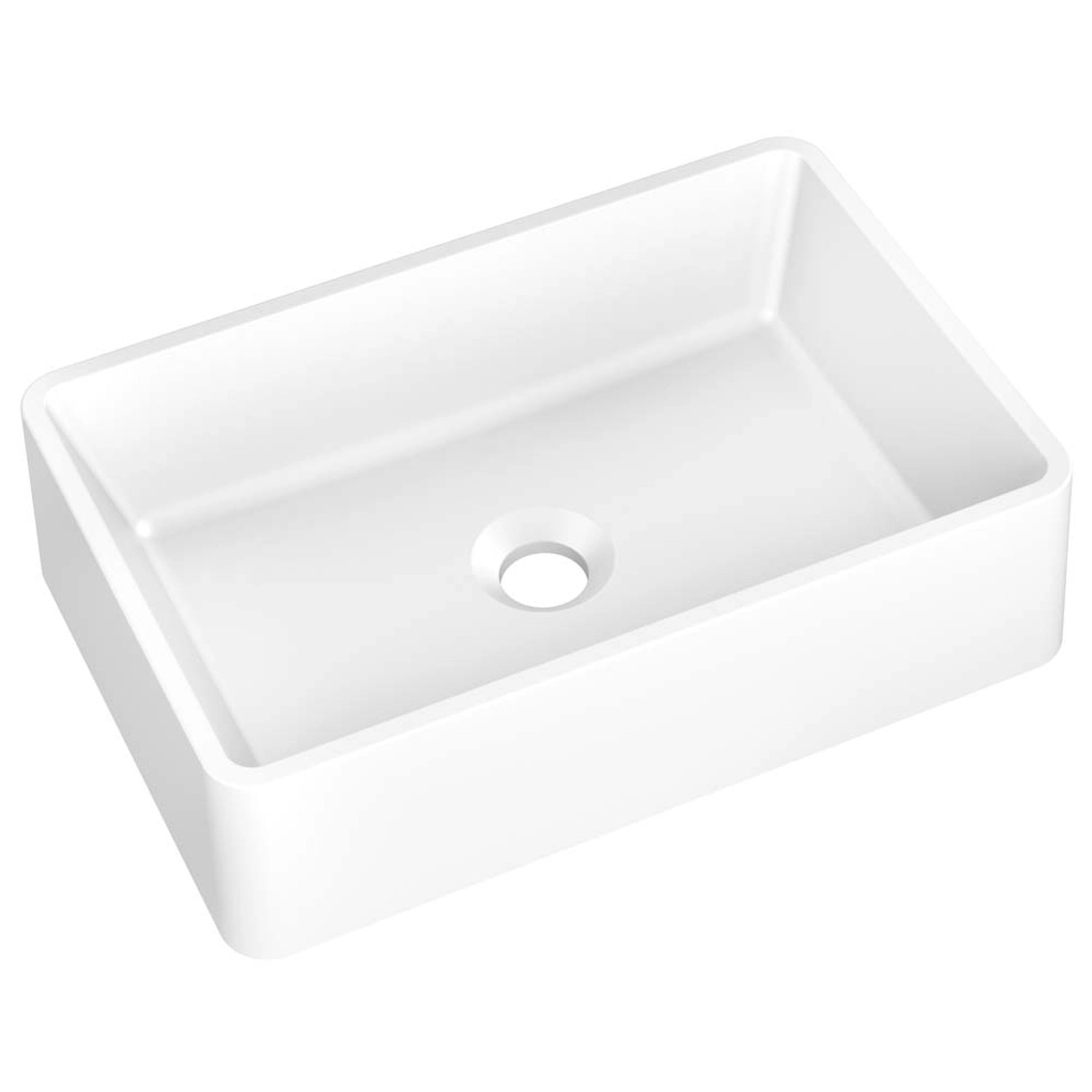 Axis Umywalka RAVA 45 nablatowa granitowa biała