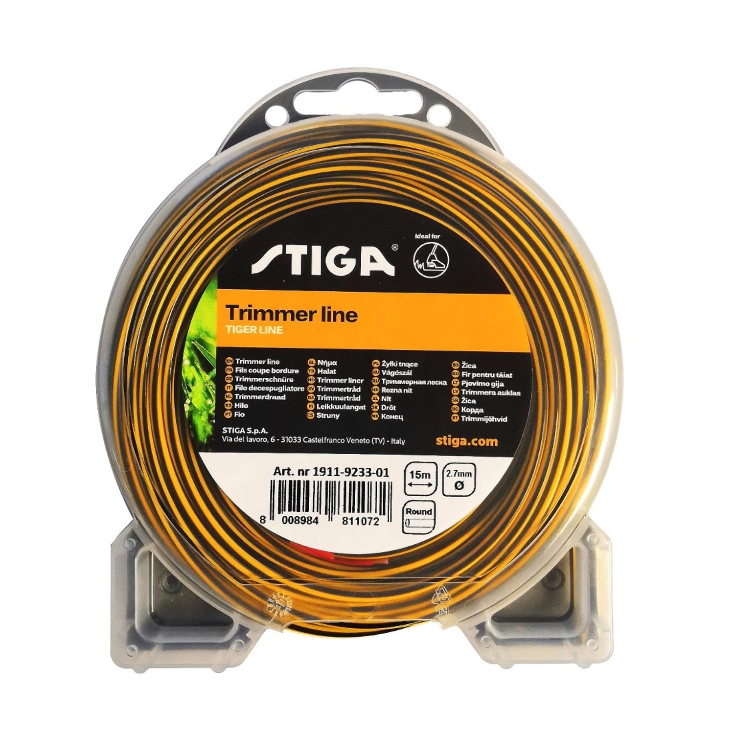 Stiga Żyłka do podkaszarki Tiger okrągła 2,7 mm 15 m