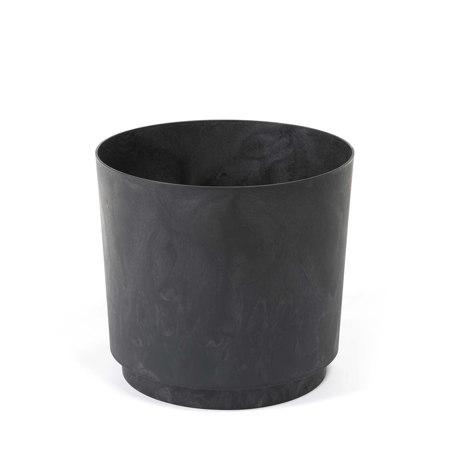 Osłonka Aura czarna efekt betonu recycled - śr. 35 cm