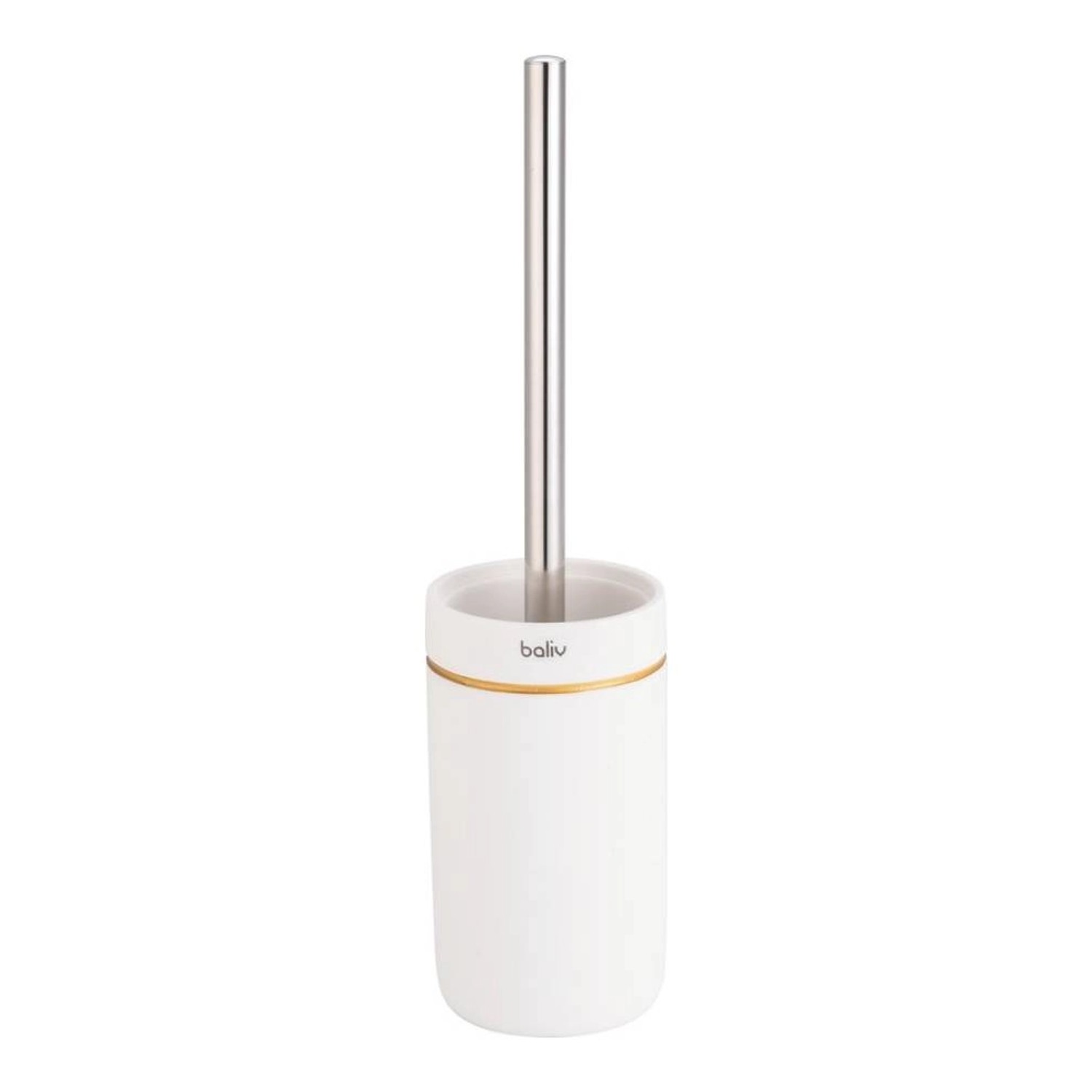 Baliv Szczotka WC beżowo-złota