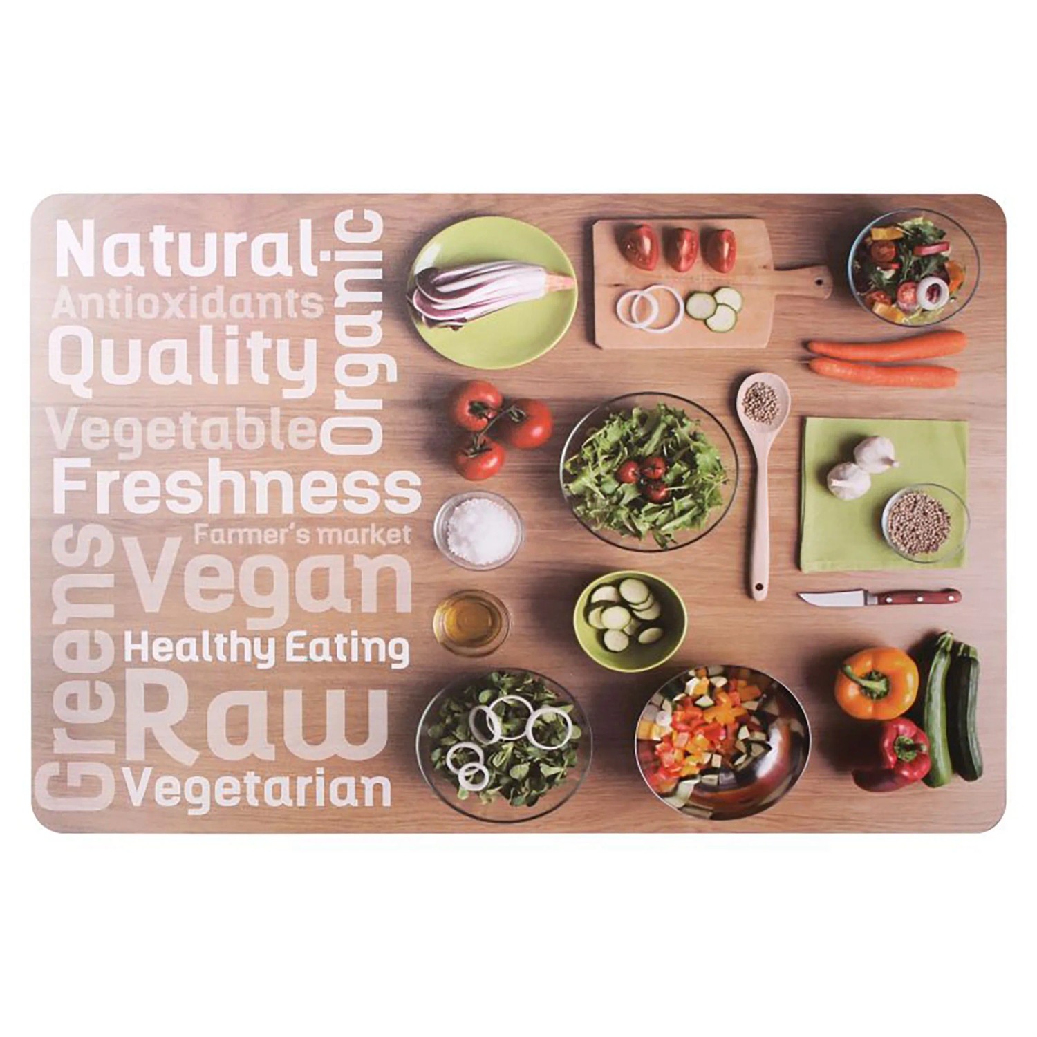 Podkładka na stół VEGAN 43,5 x 28 cm beżowa