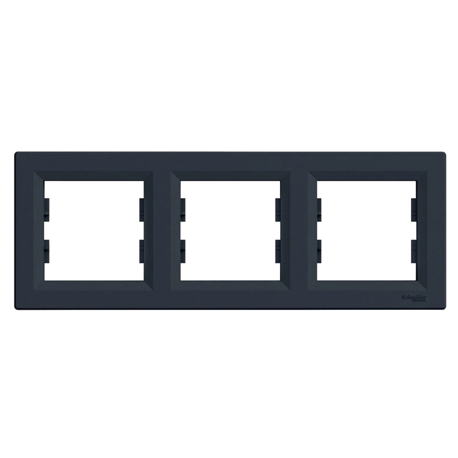 Schneider Electric Ramka Asfora potrójna pozioma antracyt