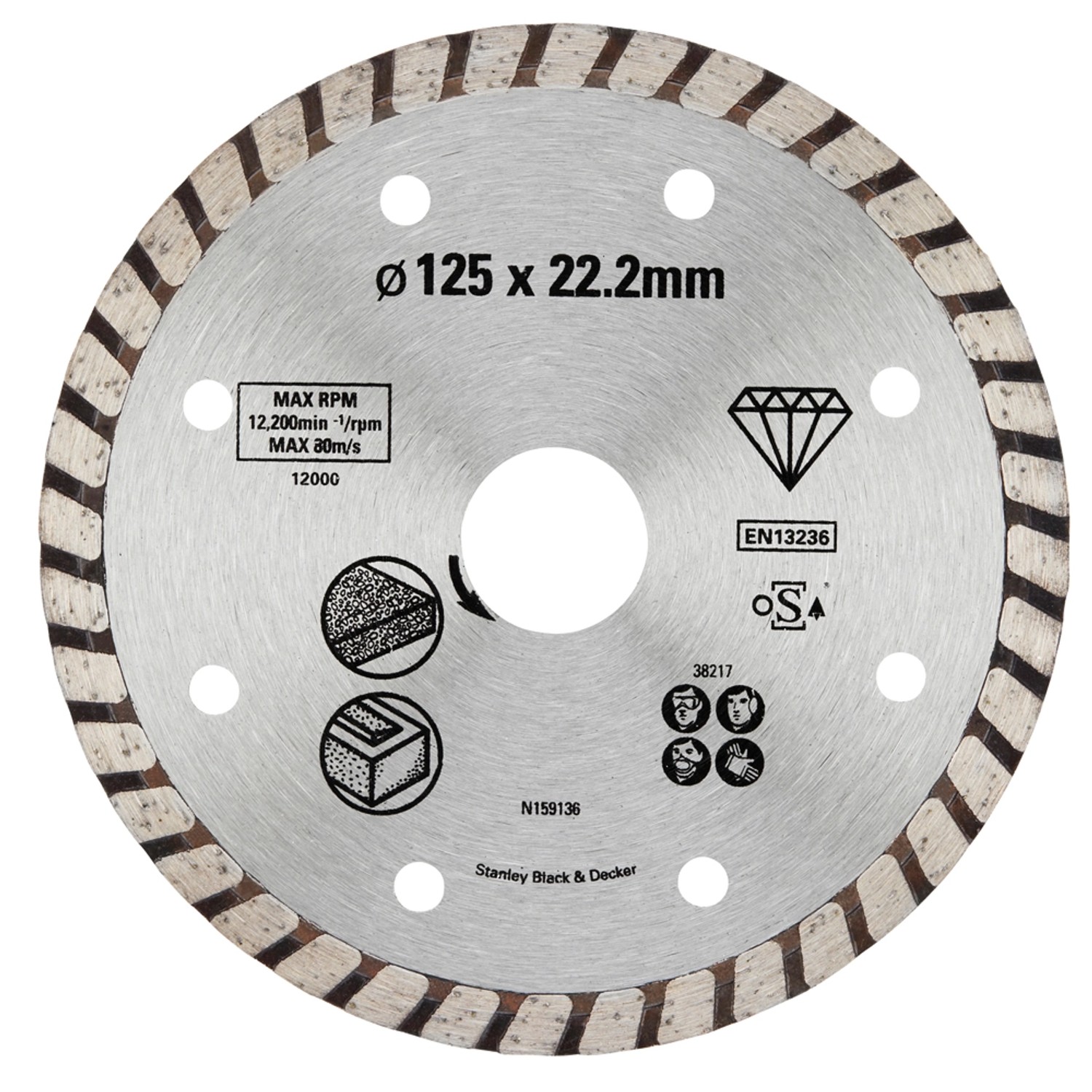 Stanley Tarcza diamentowa do betonu, kamienia 125 mm