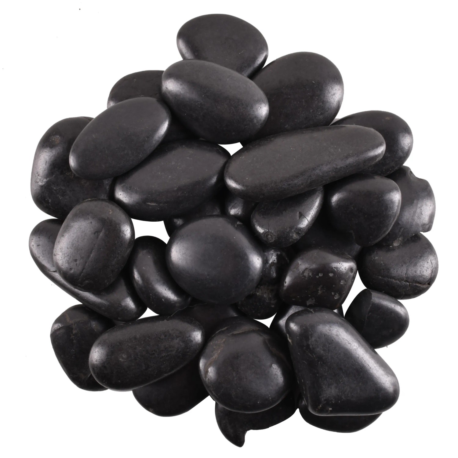 Kamienie dekoracyjne rzeczne czarne 20-40 mm - 900 g