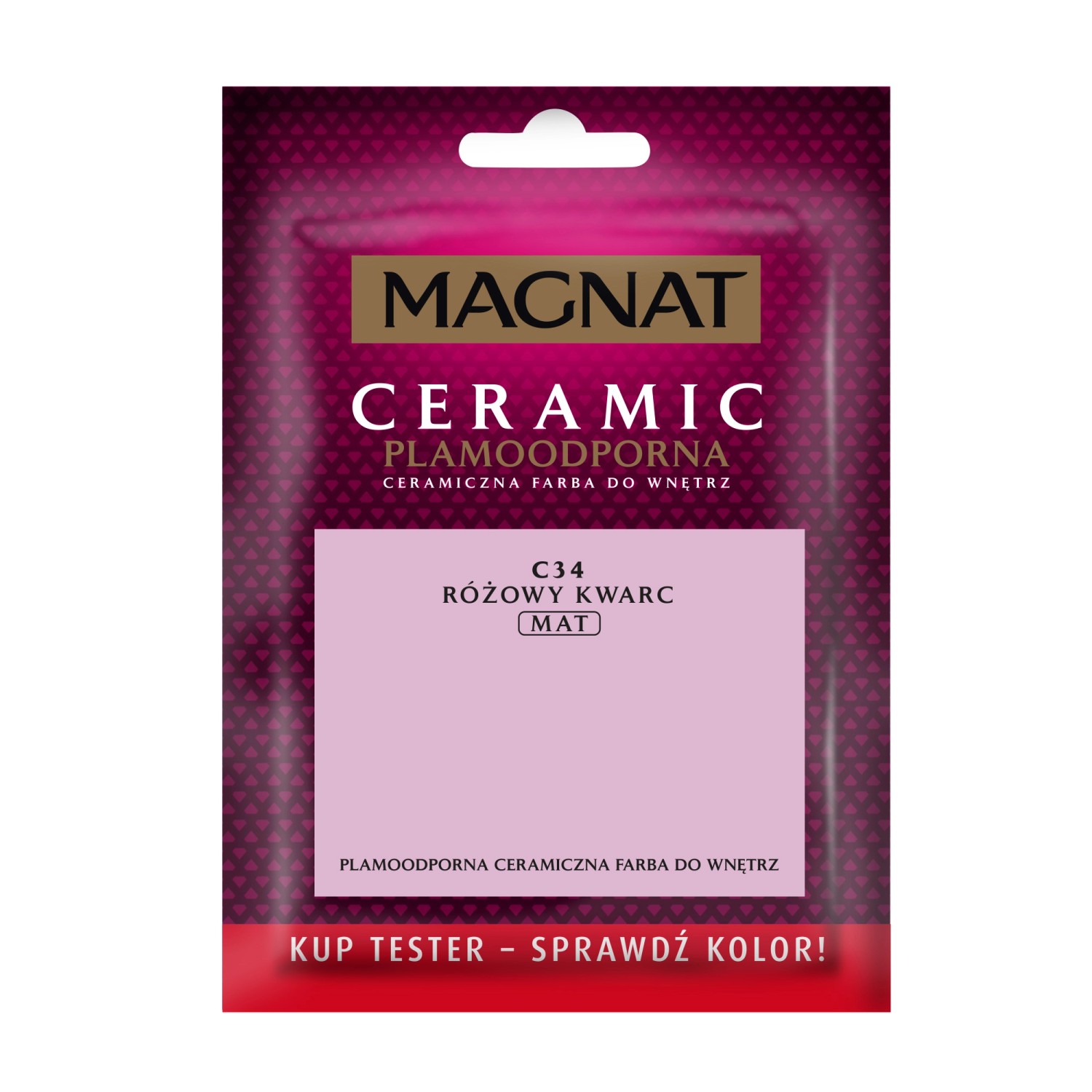 Tester farby Magnat Ceramic różowy kwarc 30 ml
