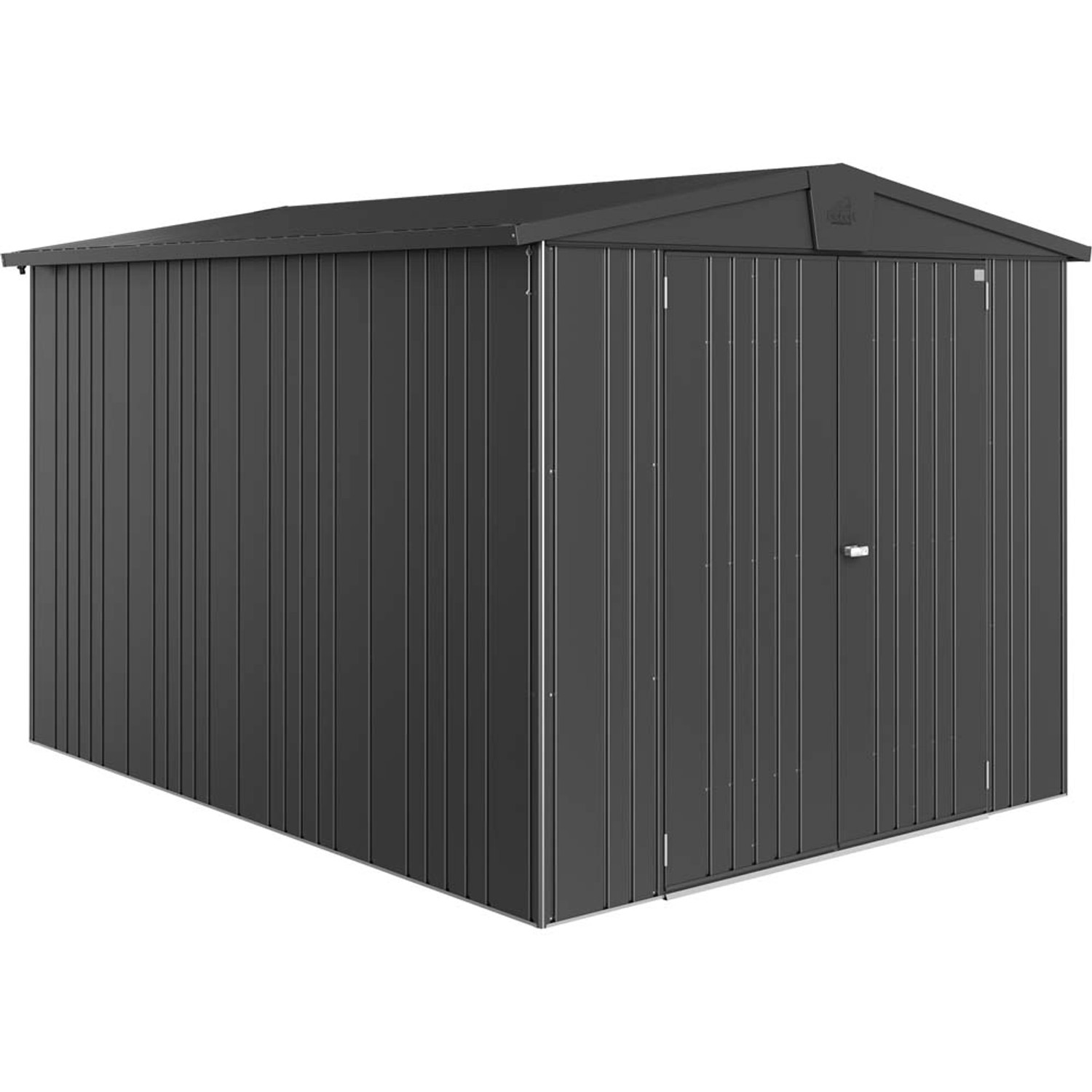 Biohort Domek ogrodowy ciemnoszary drzwi podwójne - 244 x 300 cm