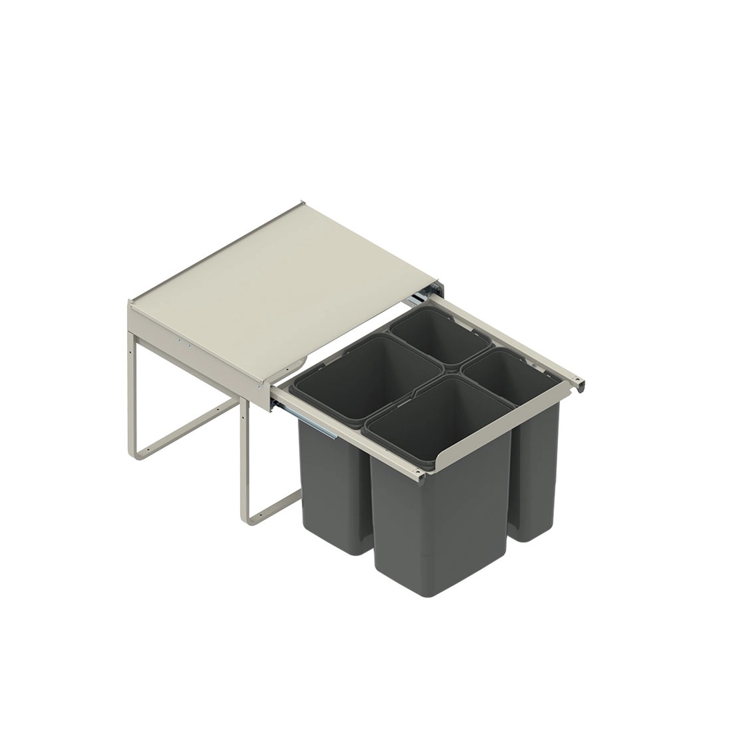 Rejs Pojemnik na odpady JC 60 poczwórny wysoki 45 cm