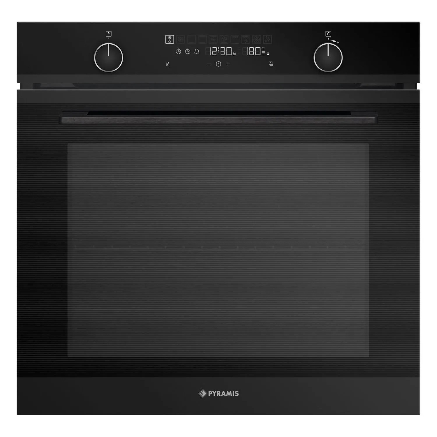 Pyramis Piekarnik do zabudowy PO78114010EB czarny 59,5 cm