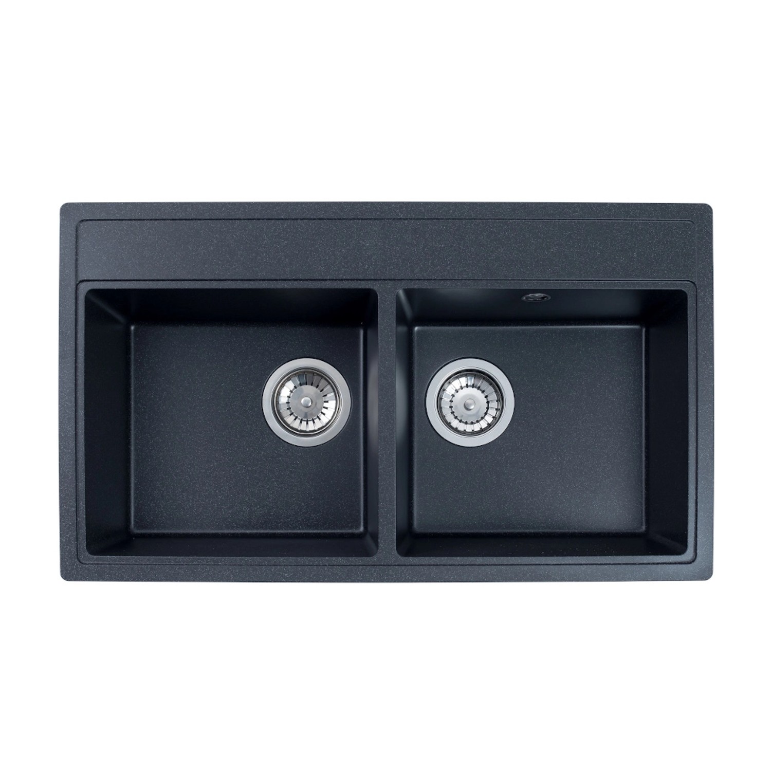 Zlewozmywak Dylan 2-kom. grafitowy 76x44 cm