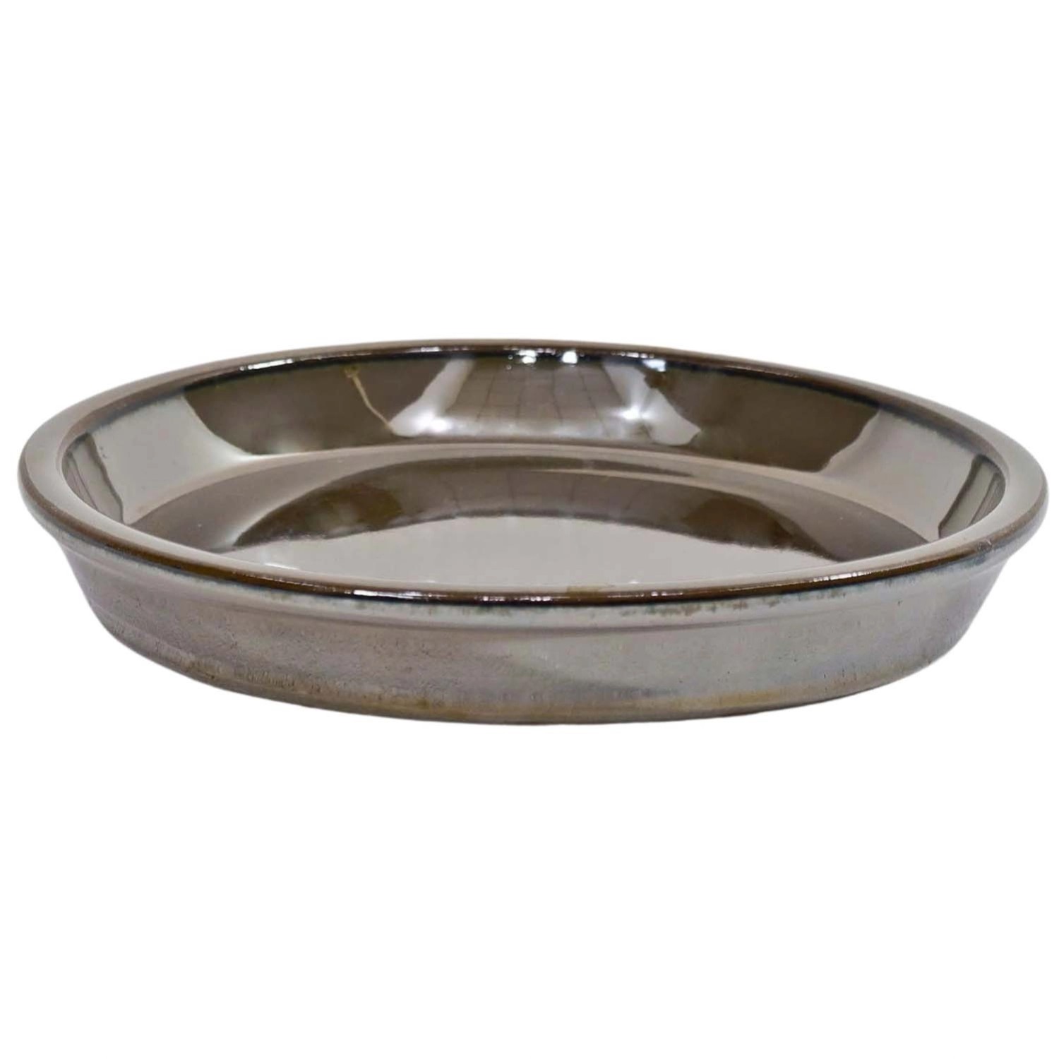 Podstawka ceramiczna brązowa szkliwiona - 45 cm