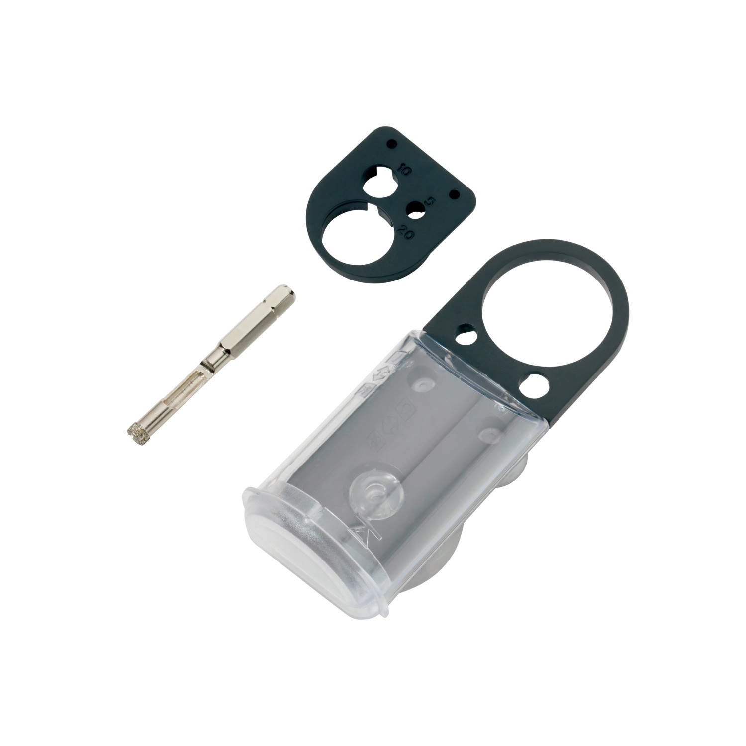 LUX Wiertło diamentowe 8x60 mm z prowadnicą