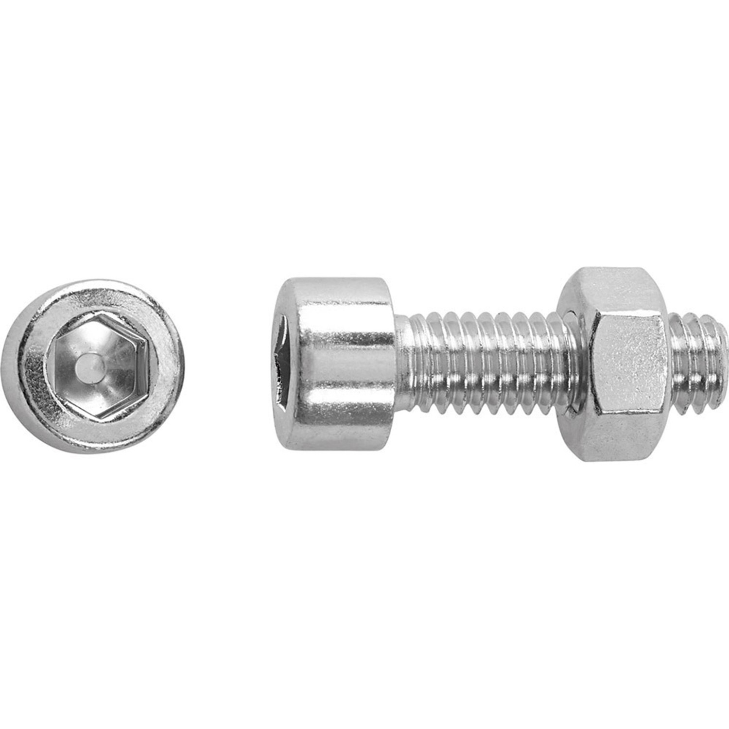 Lux-Tools Śruba + nakrętka metryczna imbusowa 6x16mm 20szt.