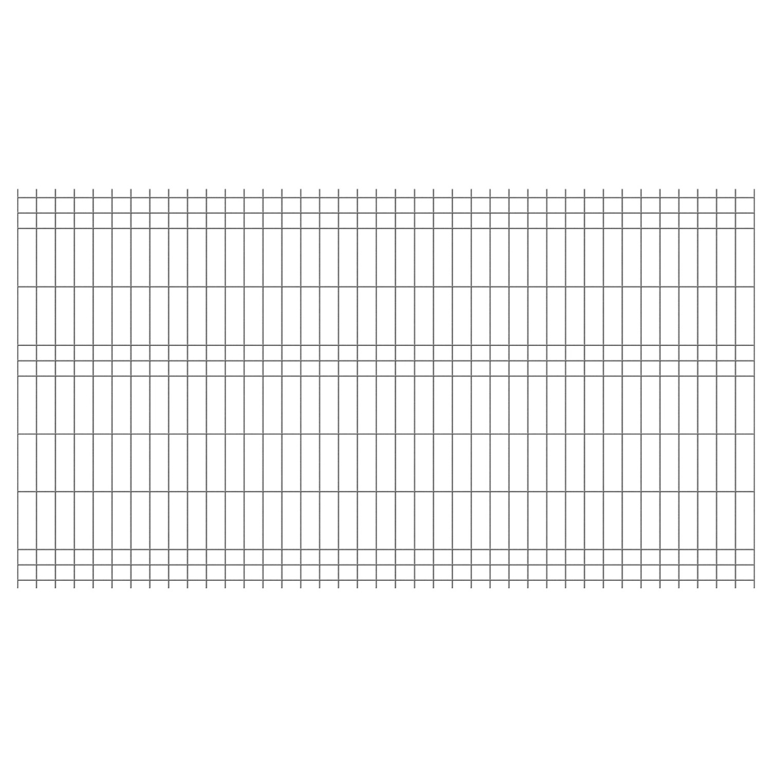 Jarmex Panel ogrodzeniowy 250,5 x 132 cm drut 3,8 mm oczko 6 x 20 cm antracyt