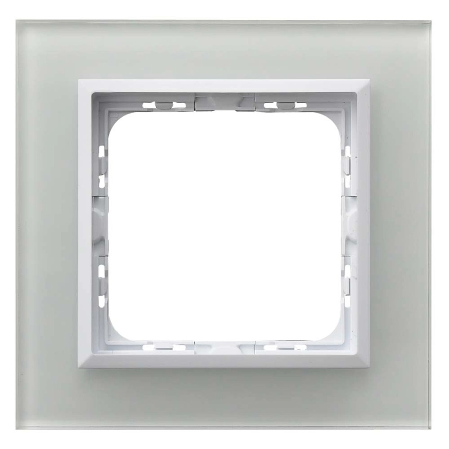 Ramka 1-krotna Sonata R-1RGC3100 szkło biel