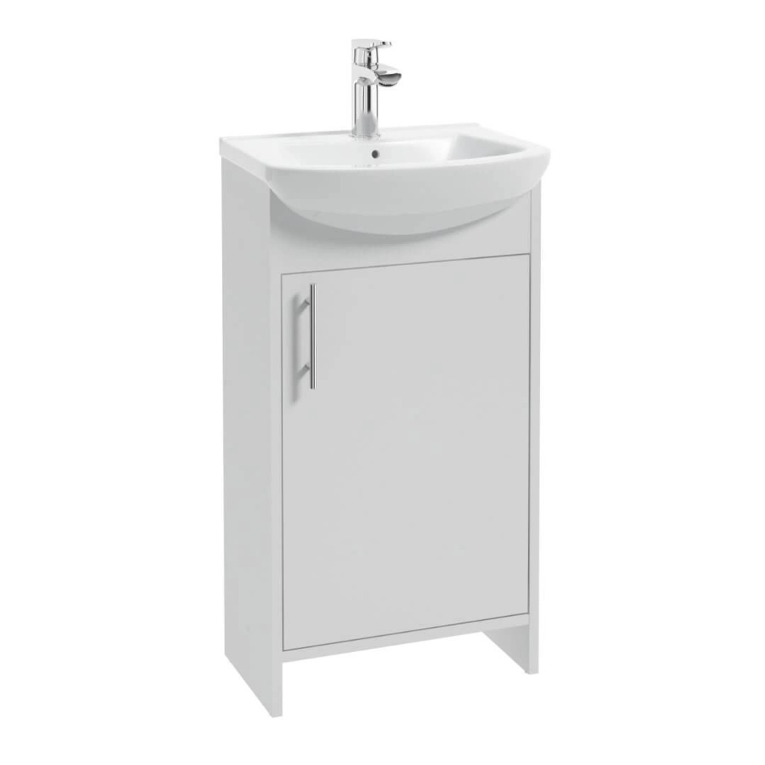 Defra Zestaw Alfa Szafka Z Umywalką Biały 47 cm