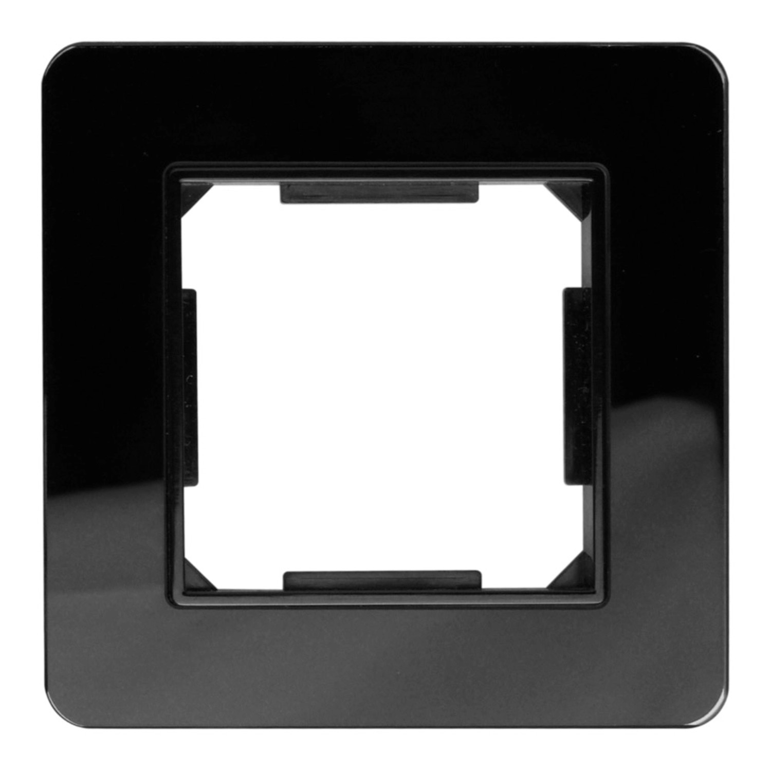 Electromalt Ramka Quad 1-krotna szkło czarna