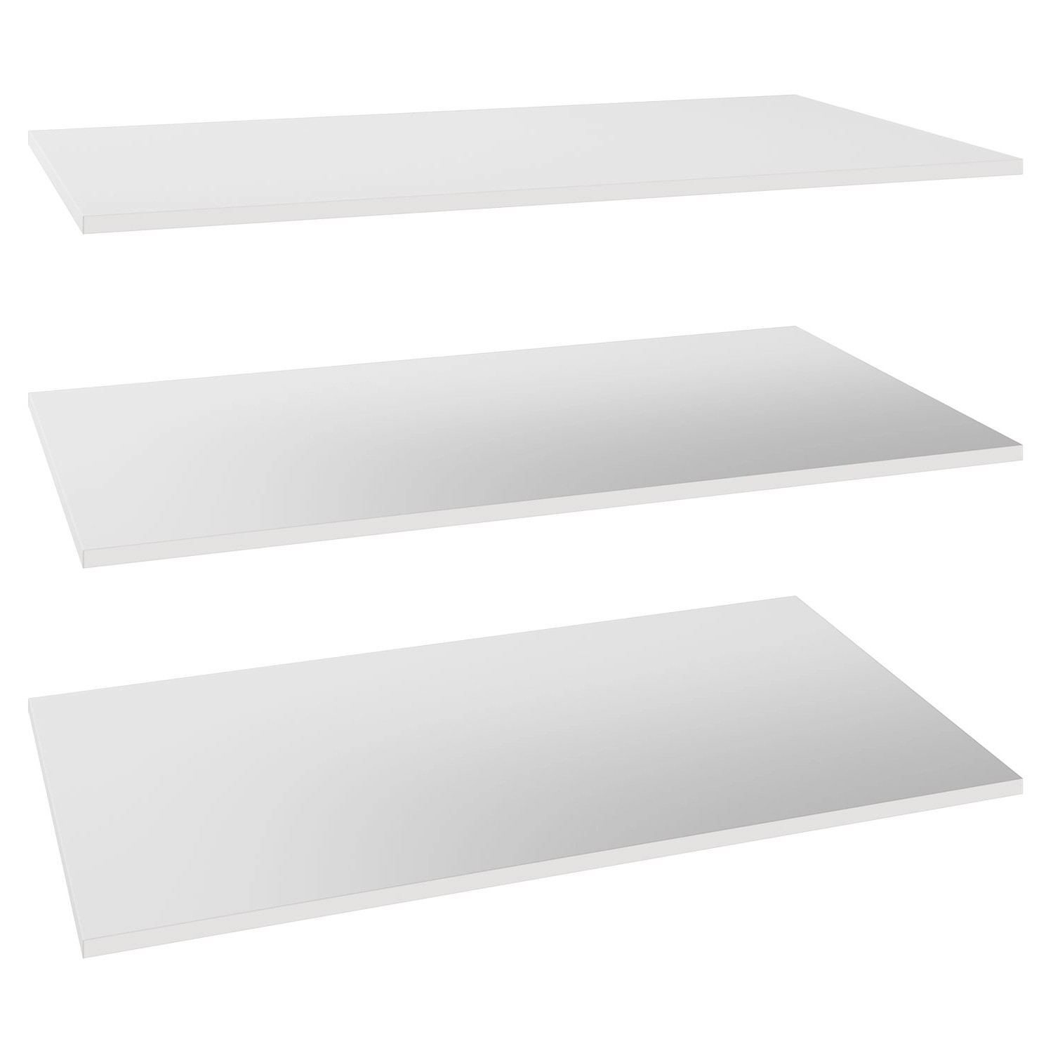 Półki białe 3 szt. do korpusu 100 x 58 cm Garderoby/Szafy Modułowe