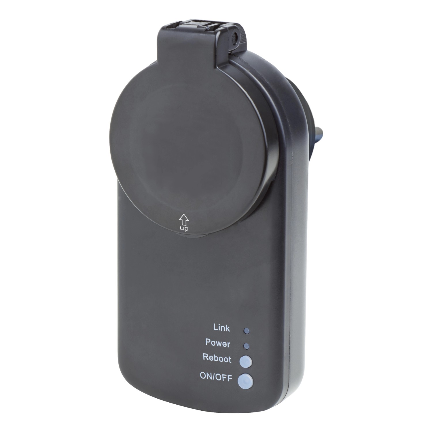 Gniazdo sterowane WiFi zewnętrzne IP44 czarne