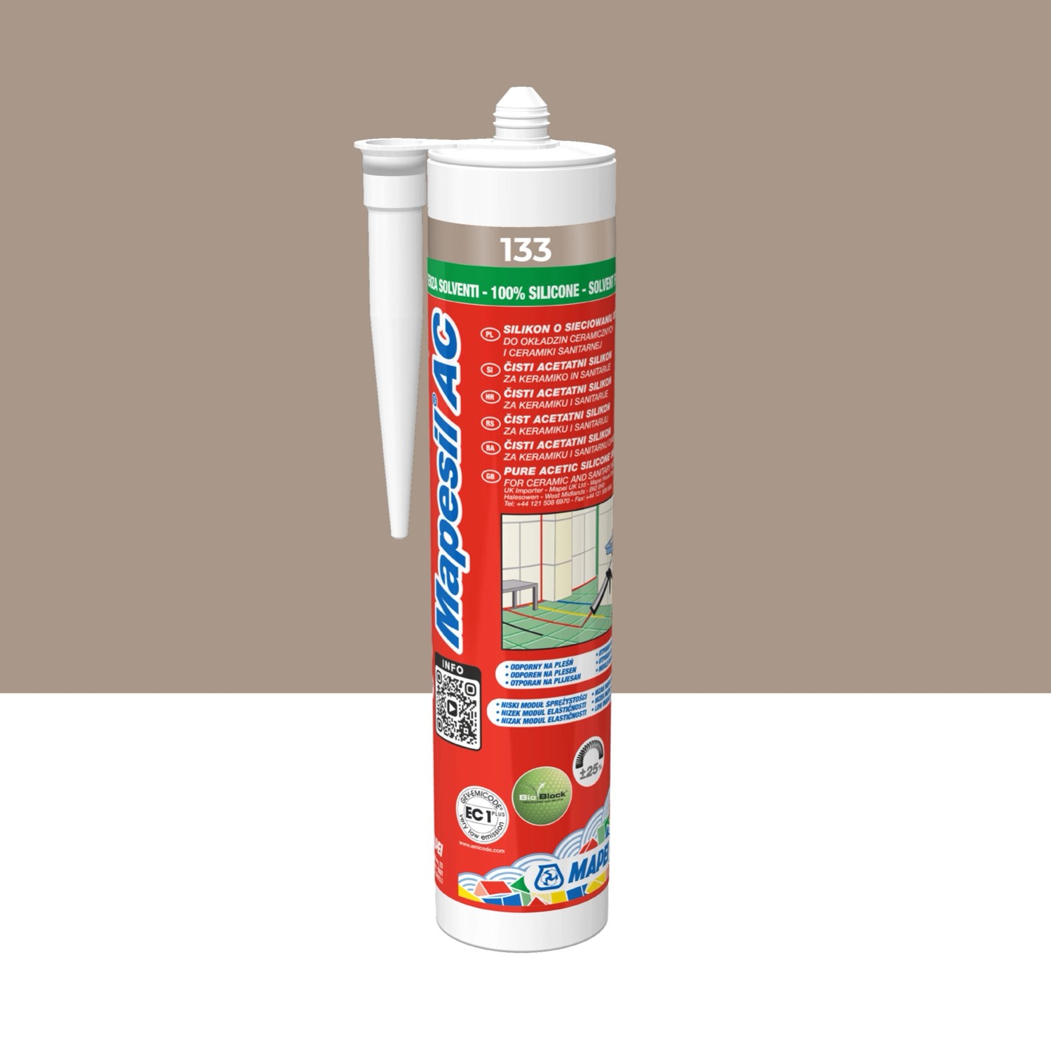 Mapei Silikon Mapesil AC 133 piasek 310 ml