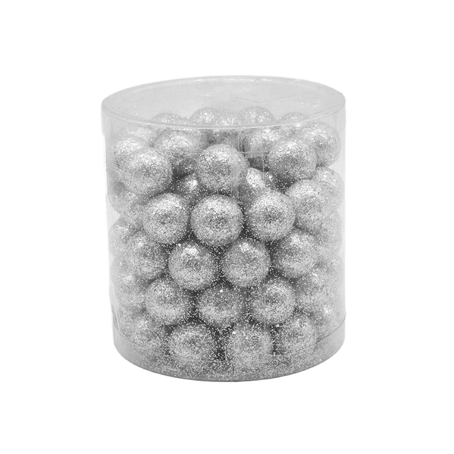 Kulki dekoracyjne 2cm/35g srebrne