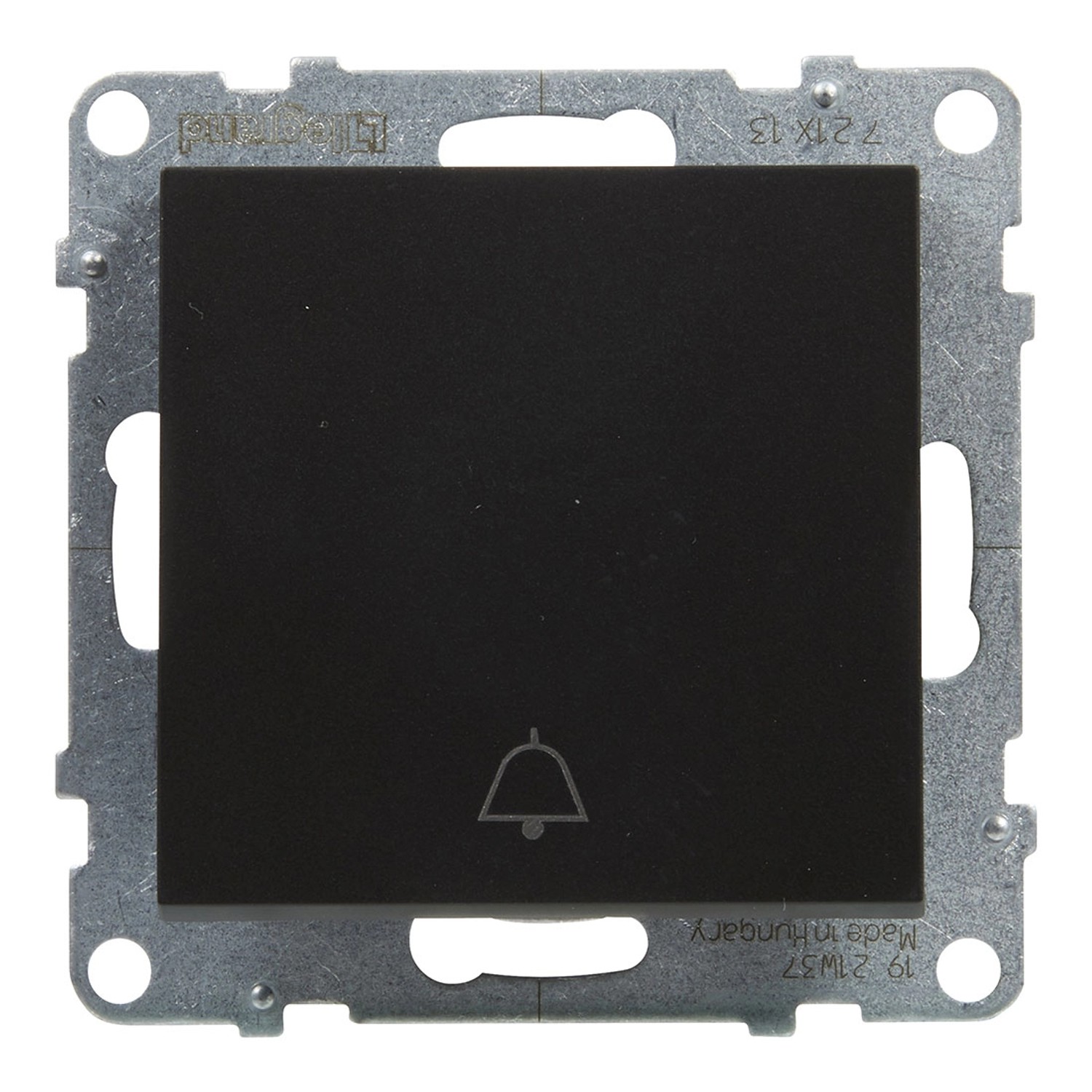 Łącznik pojedynczy z symbolem dzwonka SUNO 6A 250 V zaciski automatyczne czarny