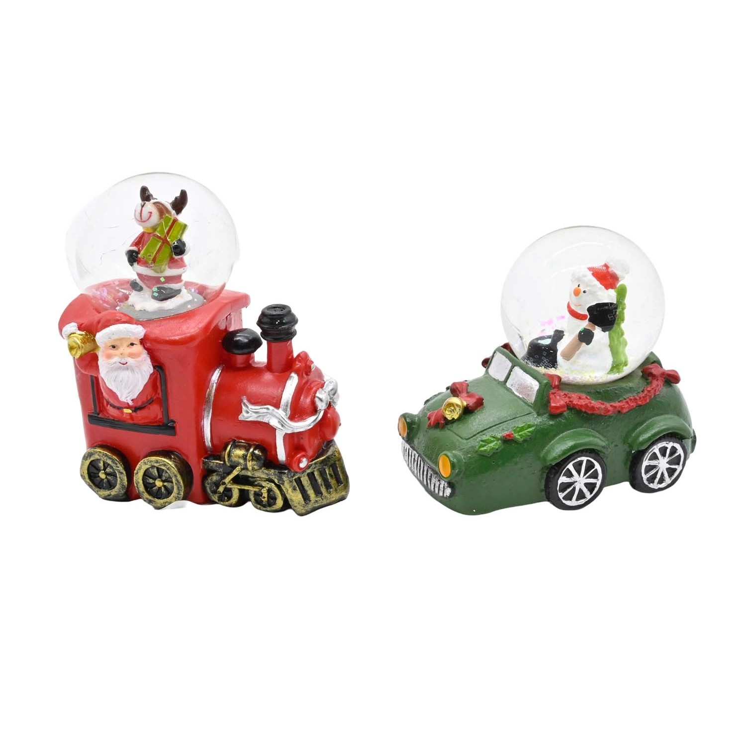 Kula dekoracyjna szkło 7x4,5x9 cm mix wzorów