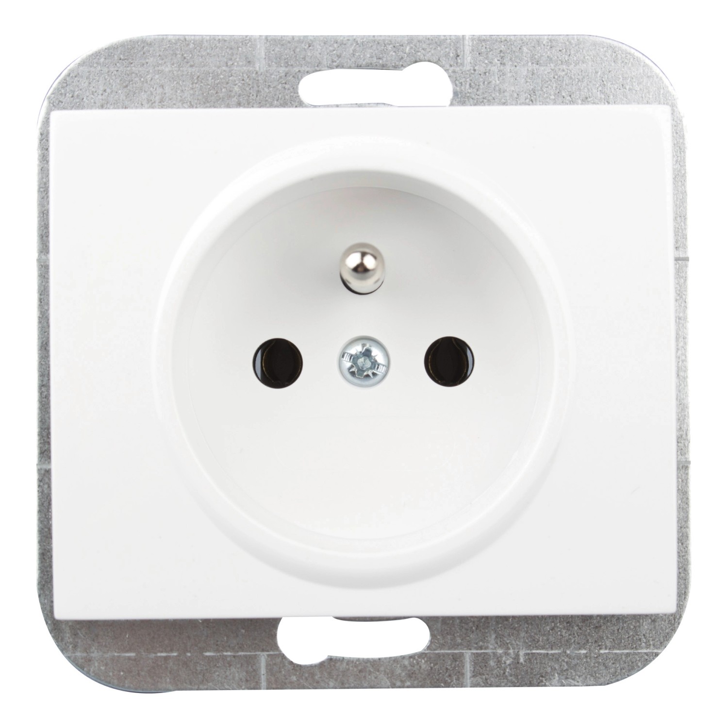 Abex Gniazdo Nova Moduł 2P+Z białe