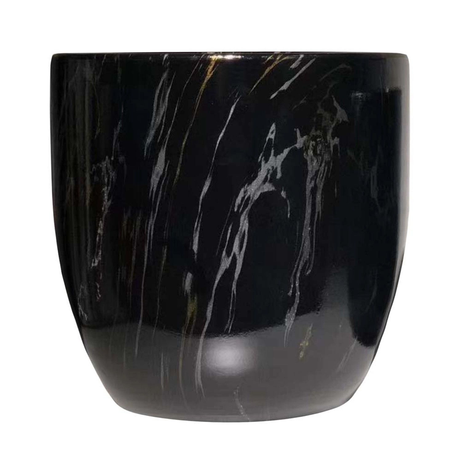 Osłonka Venice M marmur czarny - 25 cm