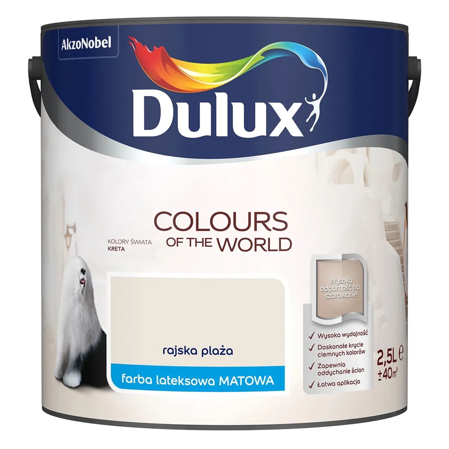 Farba Dulux Kolory Świata rajska plaża 2,5 l