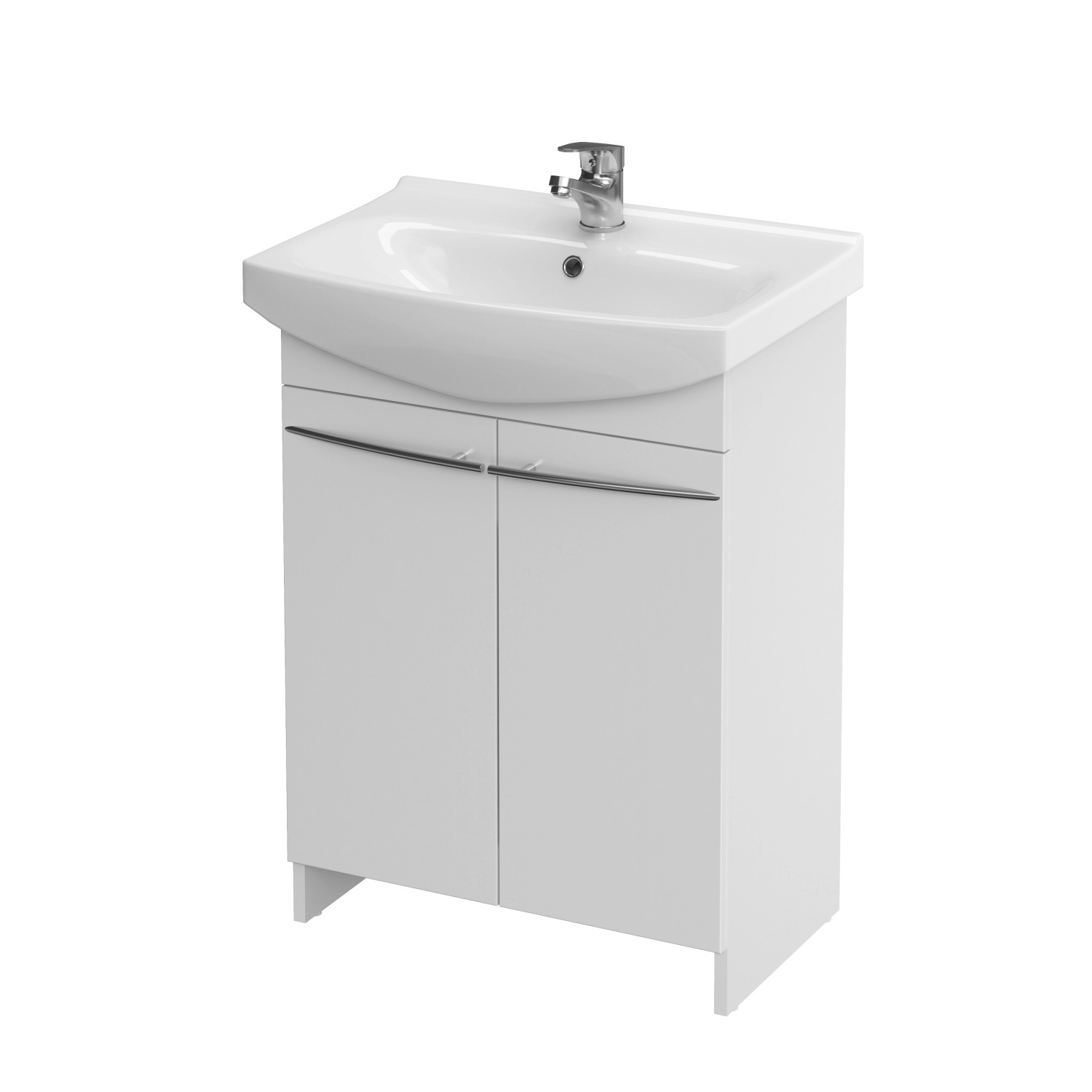 Cersanit Zestaw Szafka Z Umywalką Amira Cersania Biała 60 cm