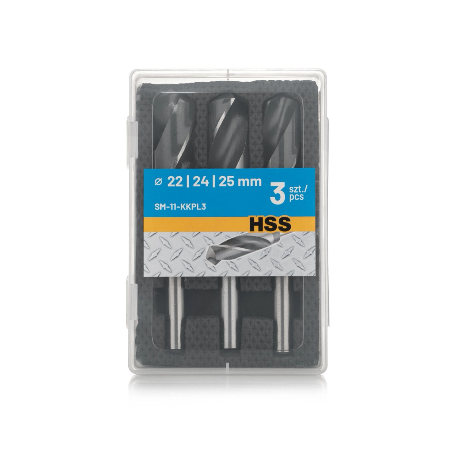 SMART365 Zestaw wierteł krótkich HSS do metalu - 3 szt.