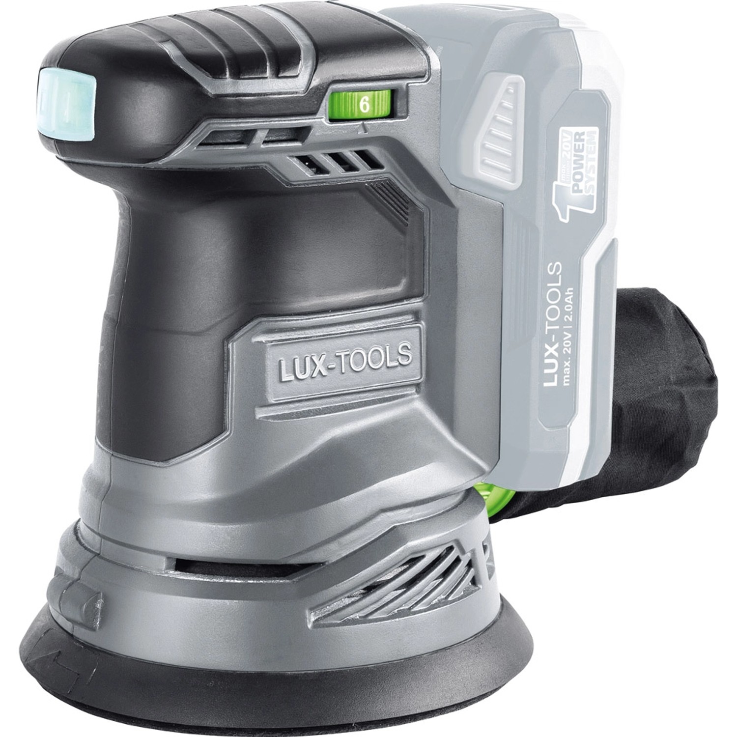 LUX-TOOLS Szlifierka mimośrodowa 20V 125 mm