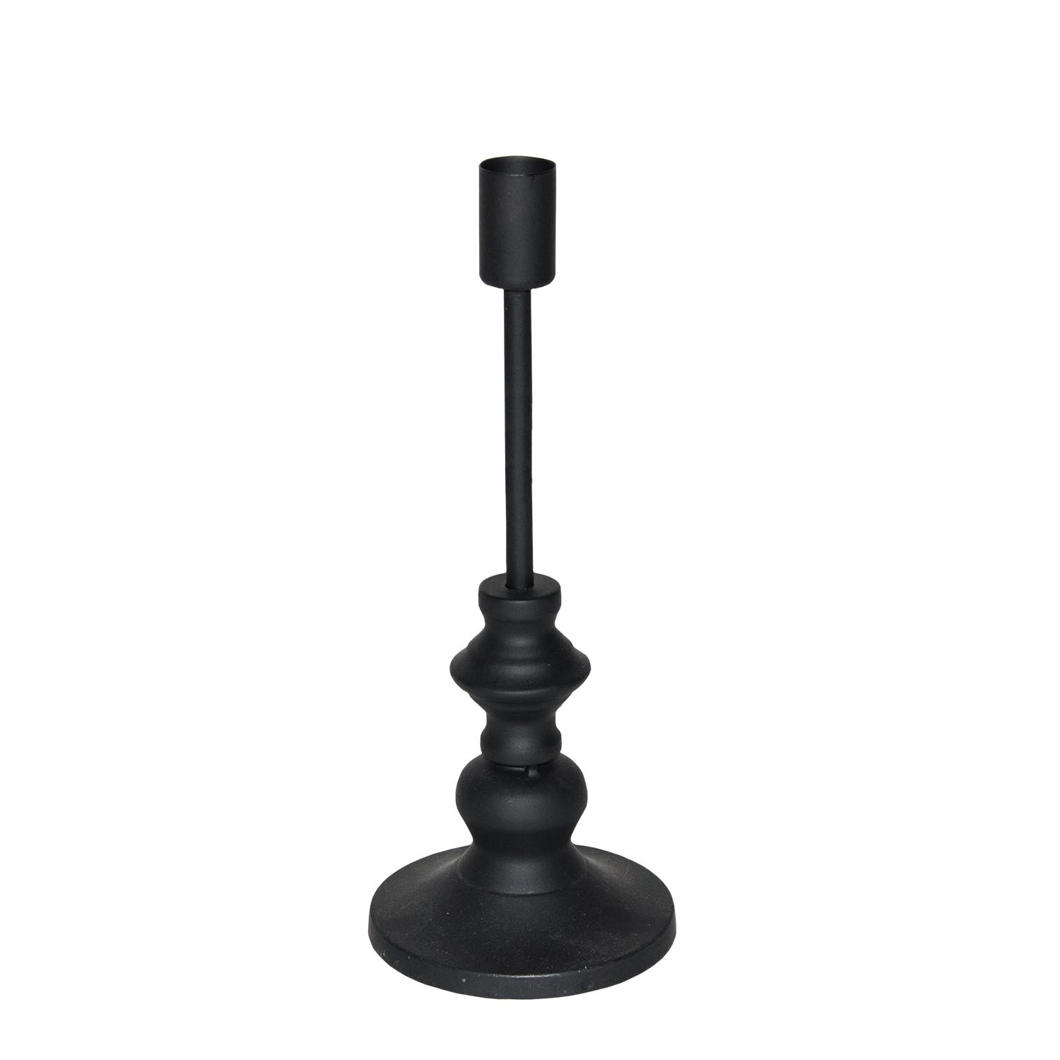 Świecznik czarny - 9,5 x 24,5 cm