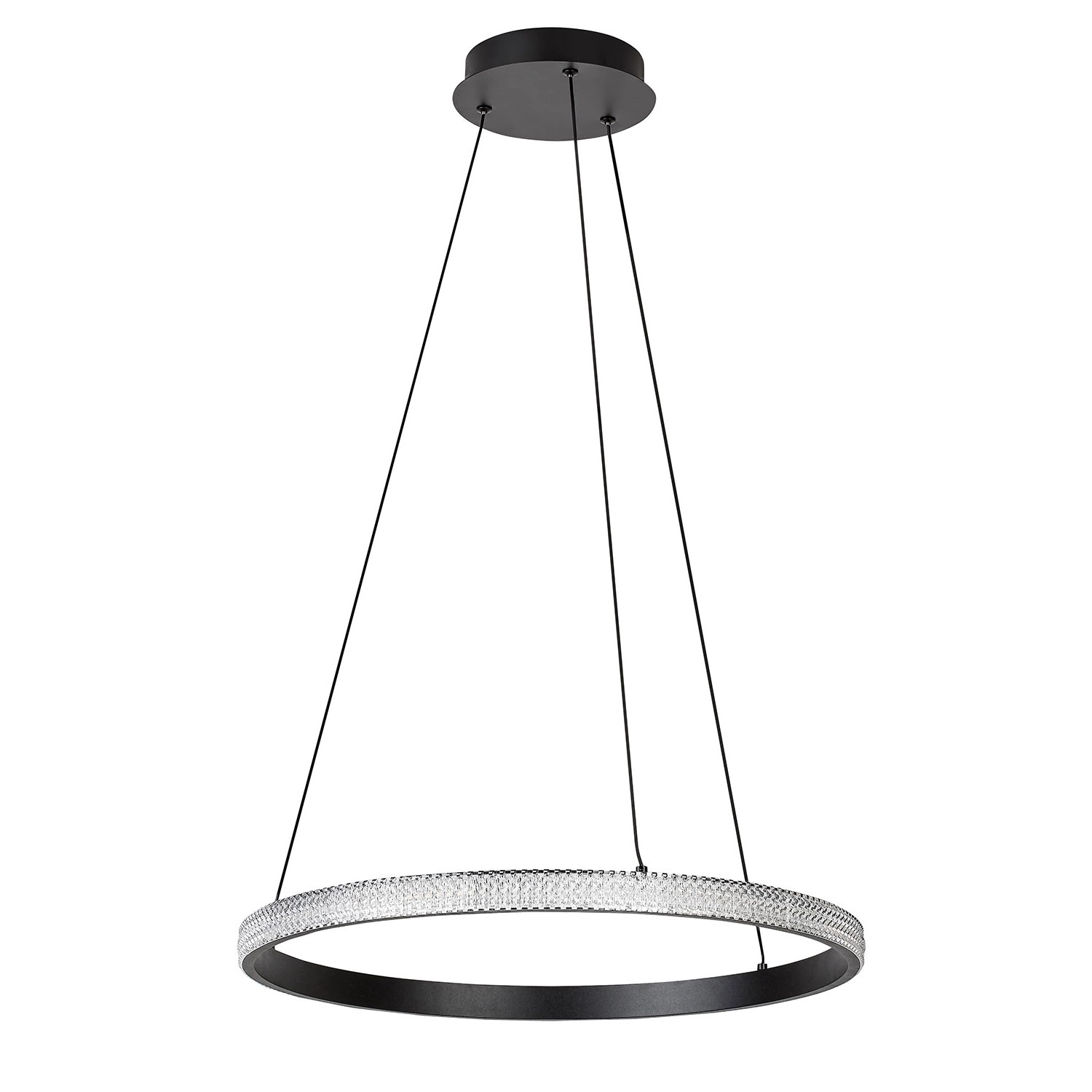 Rabalux Lampa wisząca LED Grete 32W 3000K 2150lm śr. 50 cm czarna
