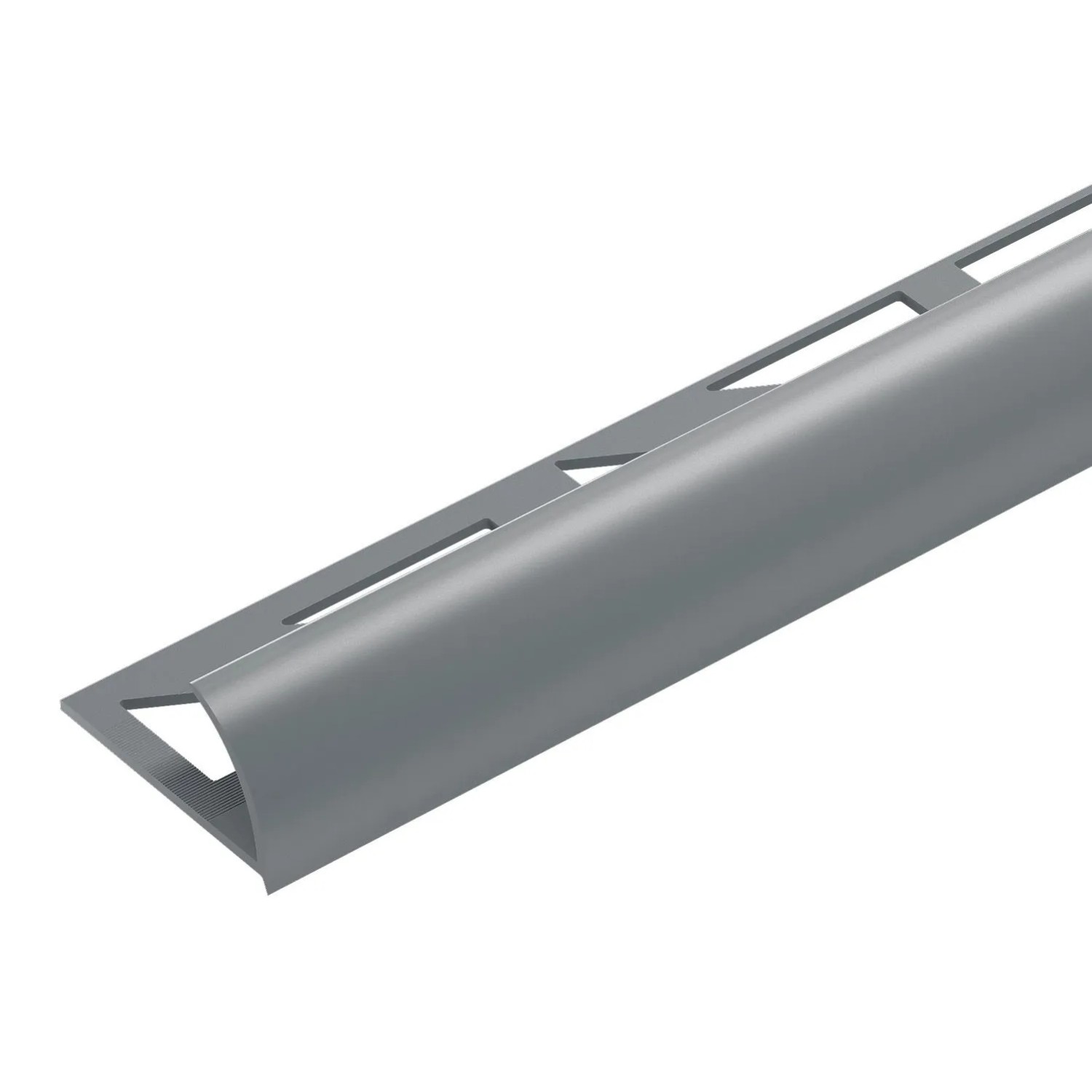 Cezar Profil aluminiowy do glazury Szary 8x1x2500 mm