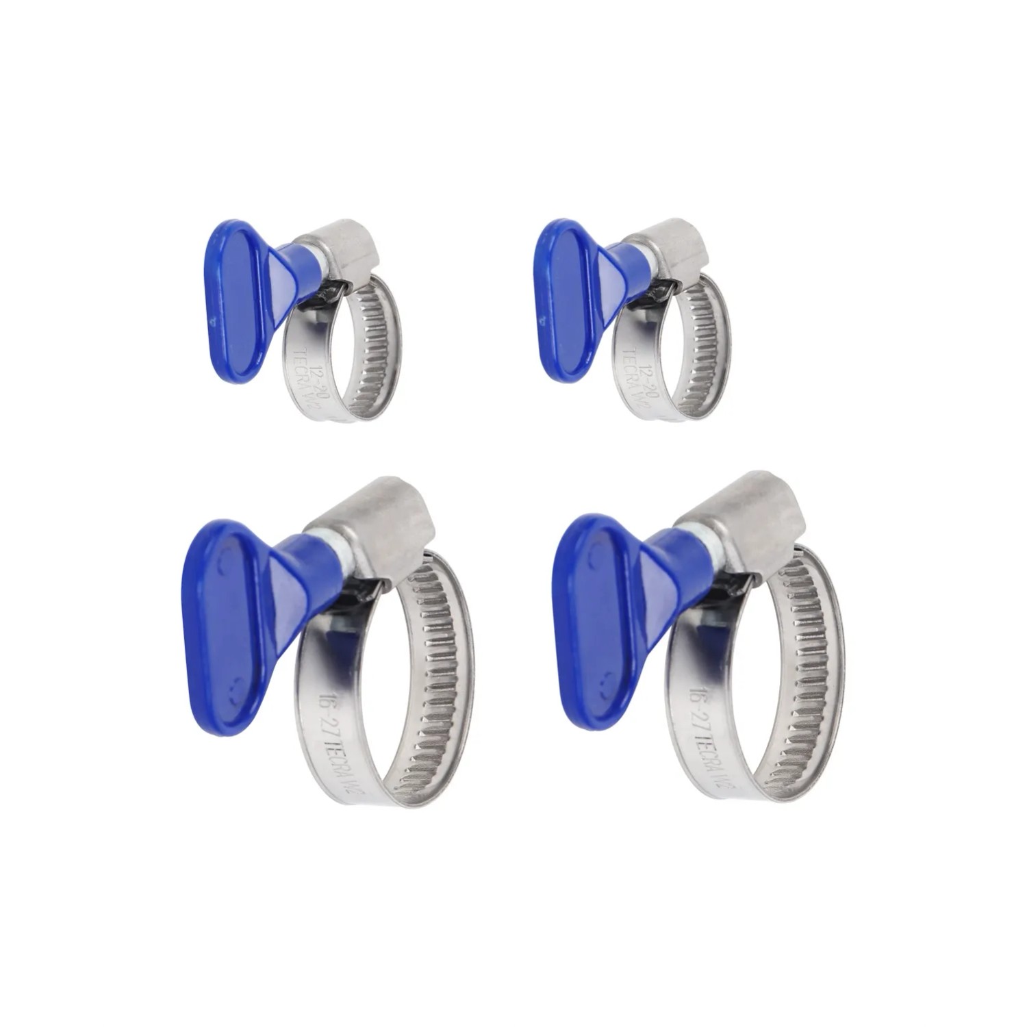 Bradas Opaski zaciskowe z motylkiem 12-27 mm 4 szt