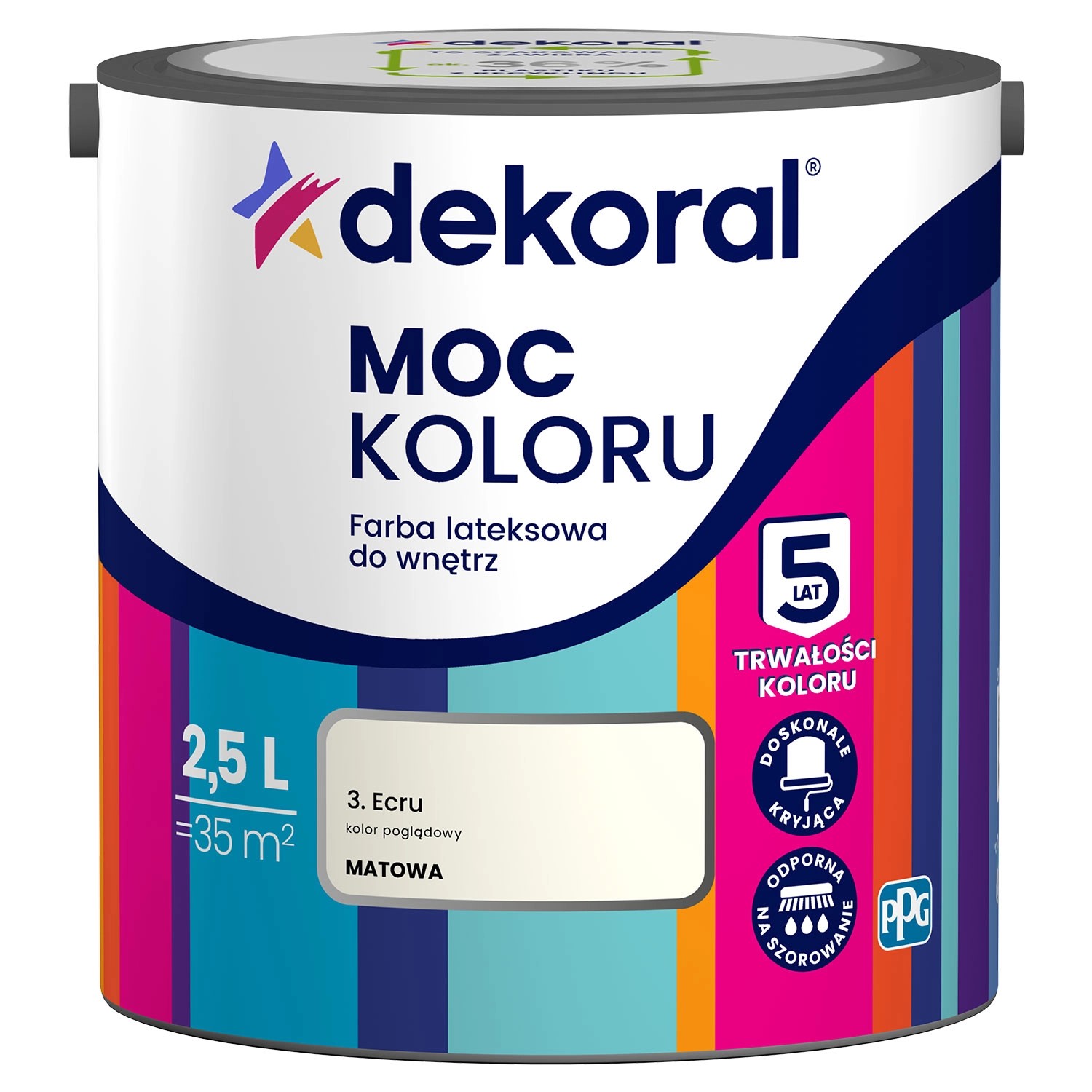 Farba Dekoral Moc Koloru ecru 2,5 l