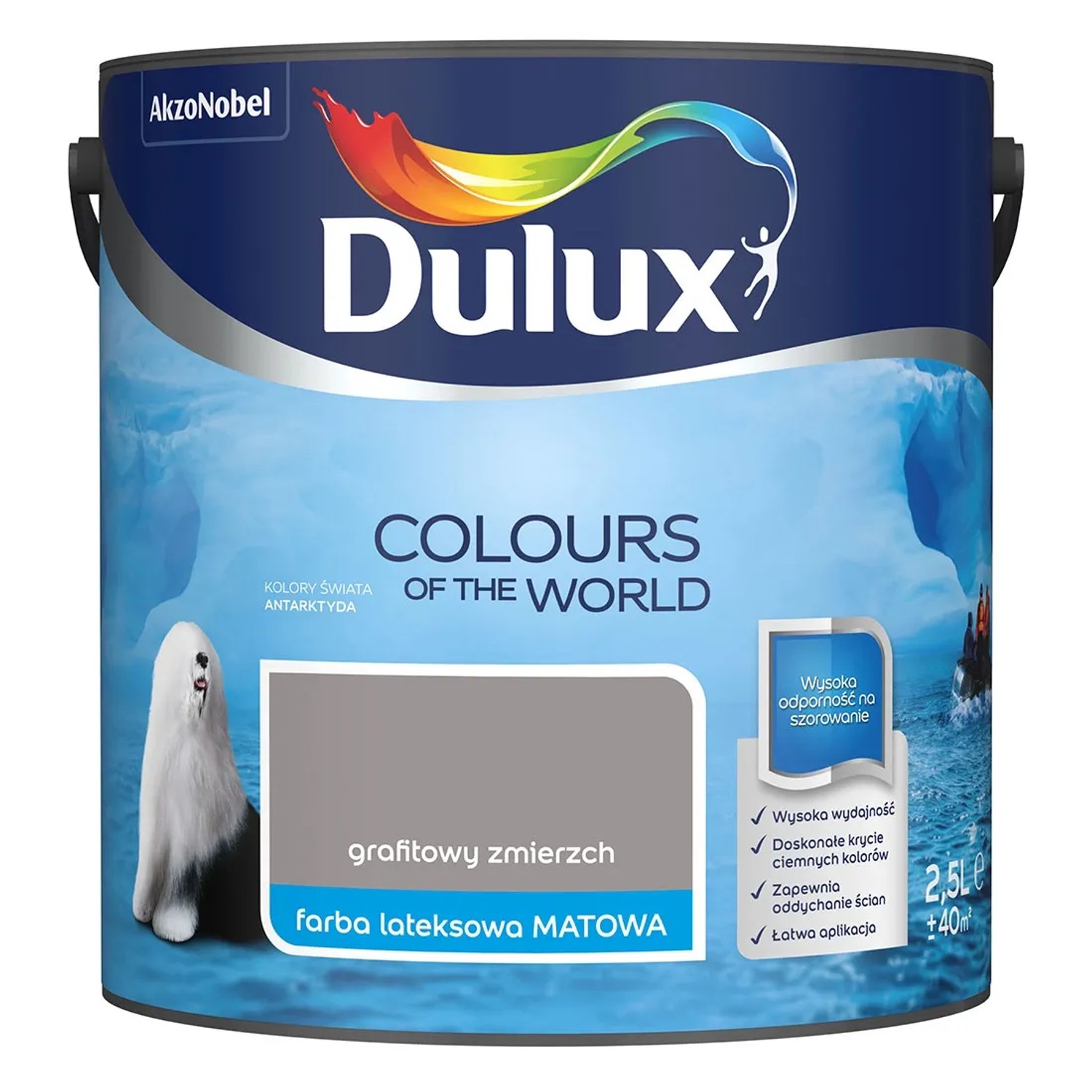 Farba Dulux Kolory Świata grafitowy zmierzch 2,5 l